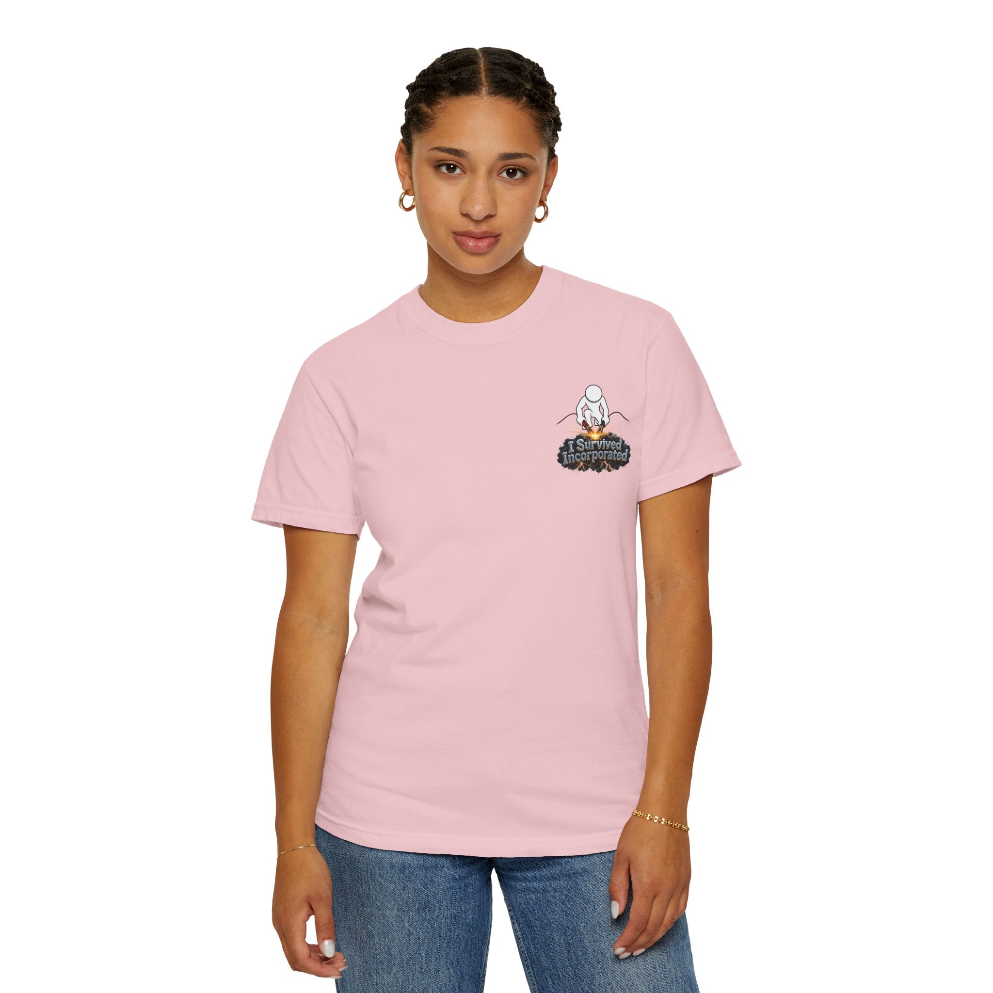 I Survived 2020 — "Please Stand By" Test Pattern Tee Summer Premier Unisex Garment-Dyed T-shirt