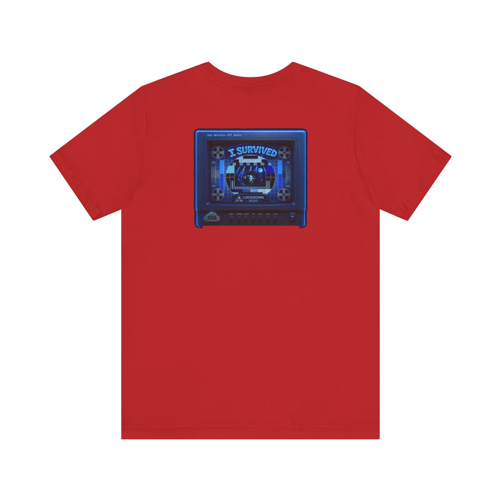 I Survived 2020 — "Please Stand By" Test Pattern Tee Lockdown Summer Exclusive Unisex Jersey Short Sleeve Tee