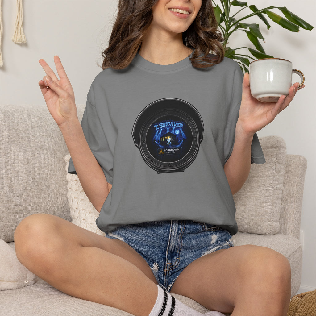 I Survived 2020 —  LOCKDOWN S3:E1: Director's Cut "Quarantine" Unisex Garment-Dyed T-shirt