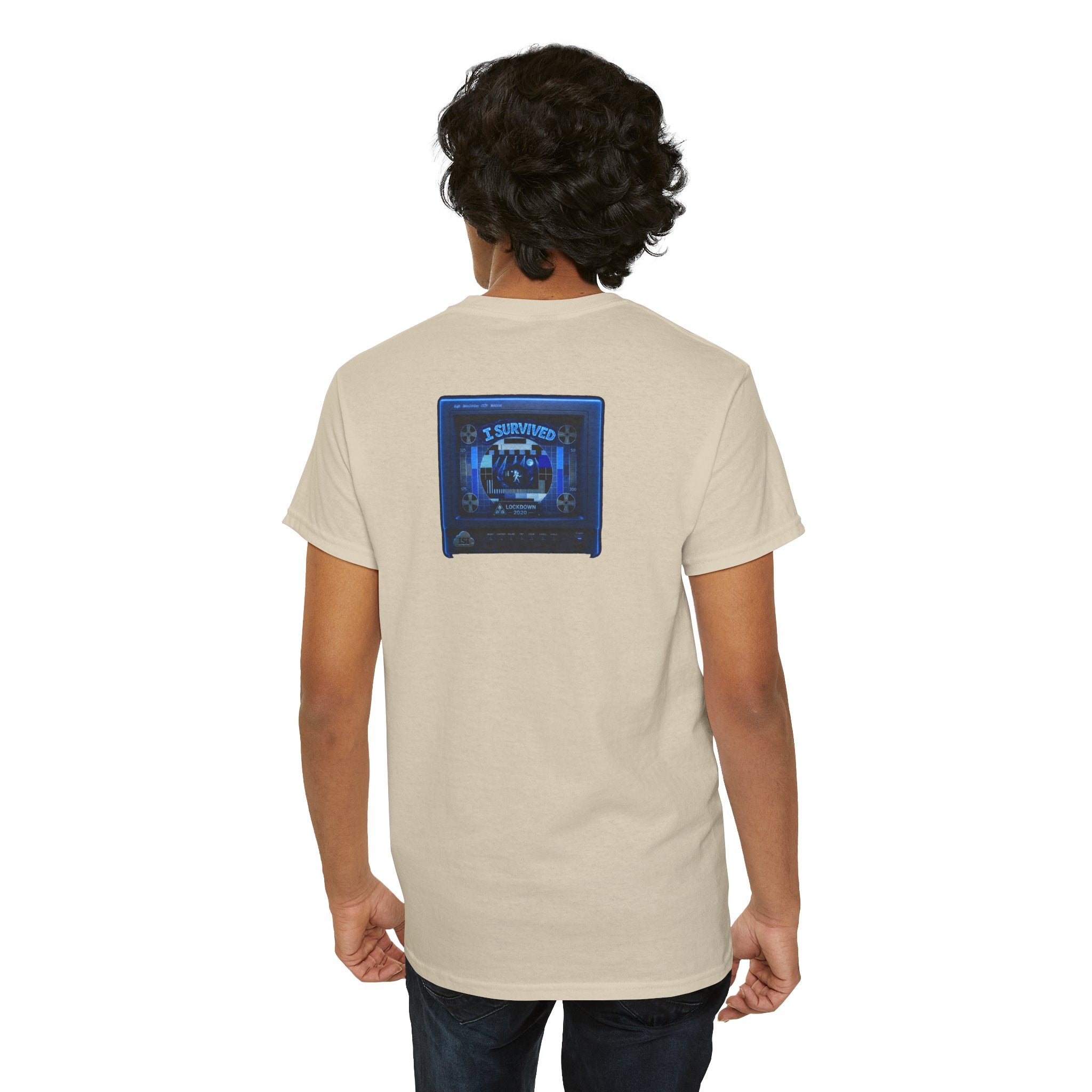 I Survived 2020 — "Please Stand By" Test Pattern Tee Lockdown Surveillance Edition Summer Exclusive Unisex Heavy Cotton Tee