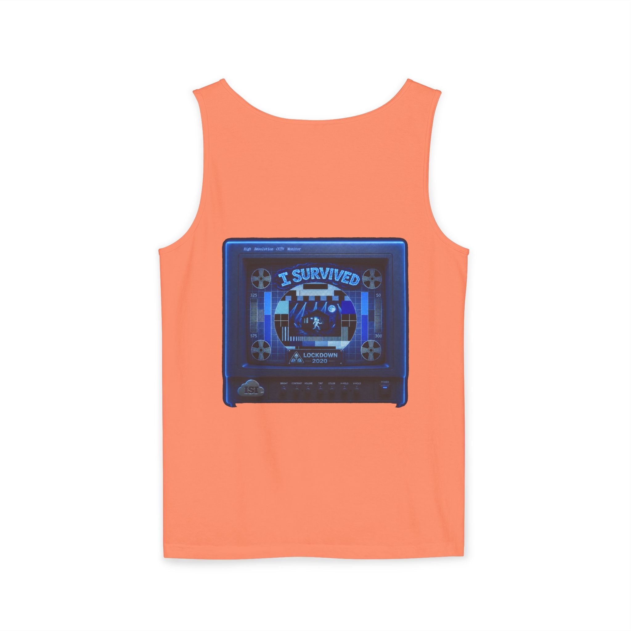 I Survived 2020 — "Please Stand By" Test Pattern Tee Lockdown Special Edition Summer Exclusive Unisex Garment-Dyed Tank Top