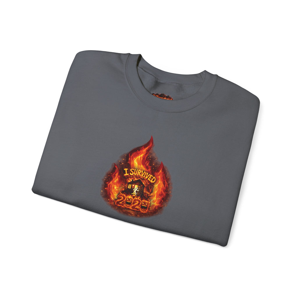I Survived 2020 — WILDFIRES S2:E3: Director's Cut "The California Wildfires" Memorial Unisex Heavy Blend™ Crewneck Sweatshirt