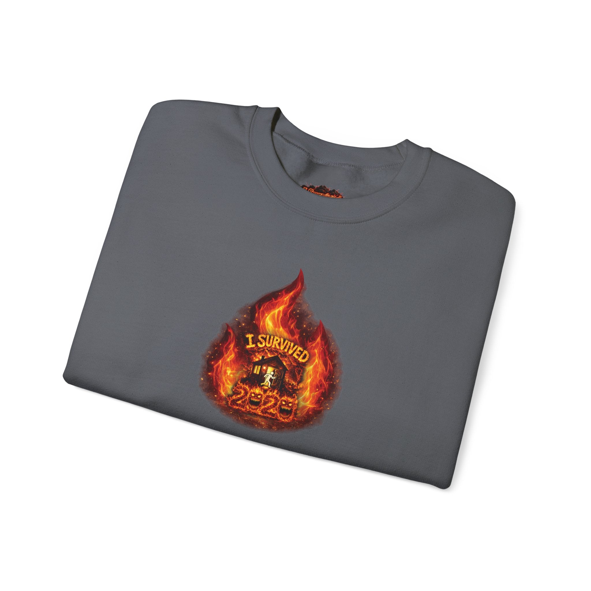 I Survived 2020 — WILDFIRES S2:E3: Director's Cut "The California Wildfires" Memorial Unisex Heavy Blend™ Crewneck Sweatshirt
