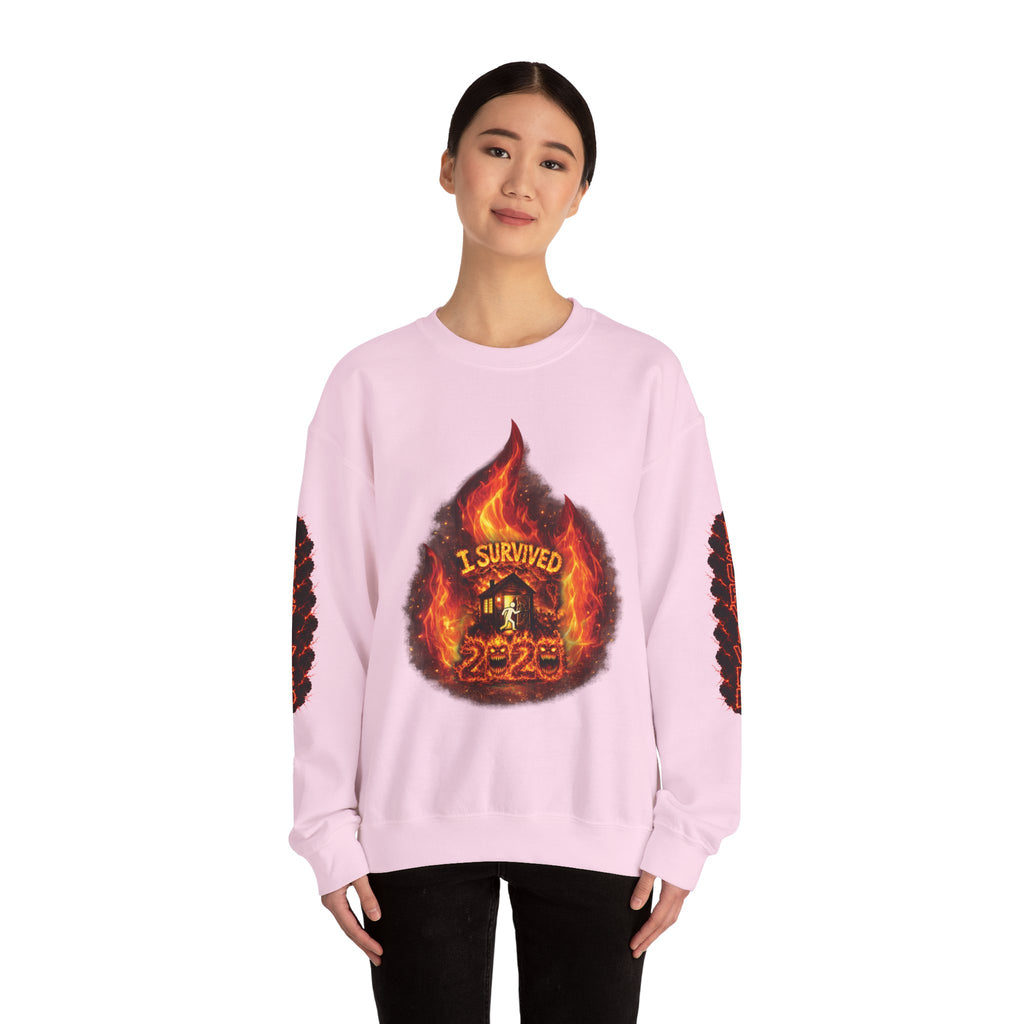 I Survived 2020 — Director's Cut S2:E1 "Berry Creek" | Wildfire Edition Memorial Unisex Heavy Blend™ Crewneck Sweatshirt