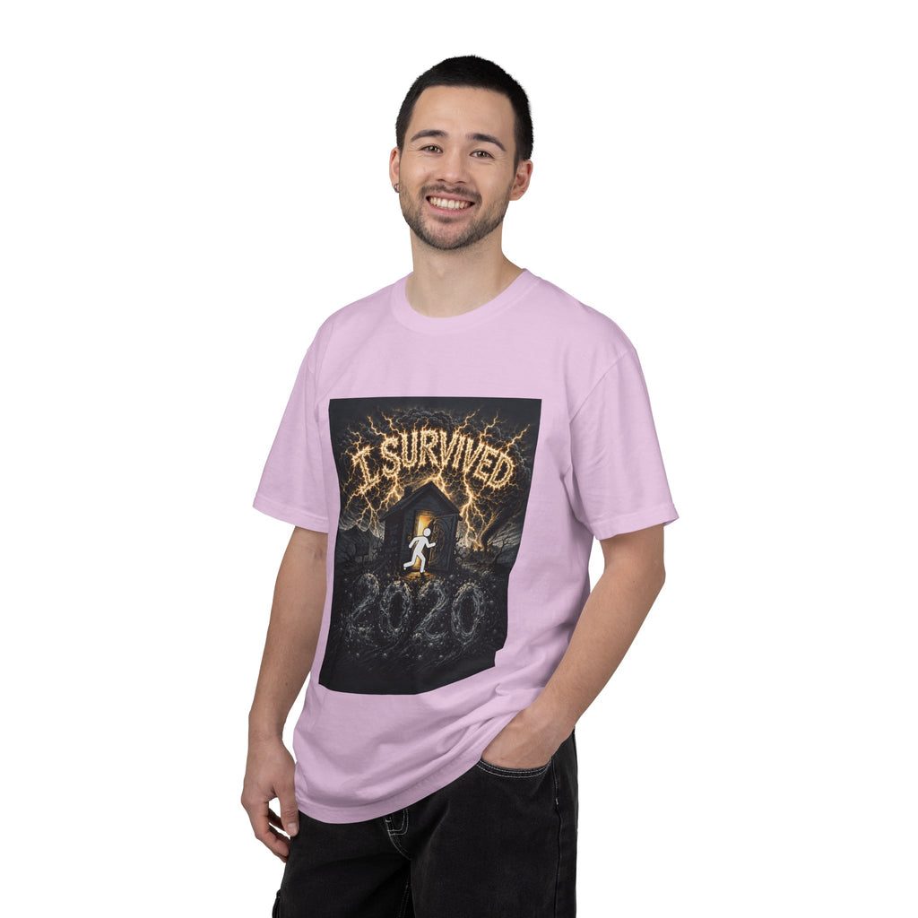 I Survived 2020 — Original Design Teaser Tee | Season 1 Premiere Drop Unisex Garment-Dyed T-shirt