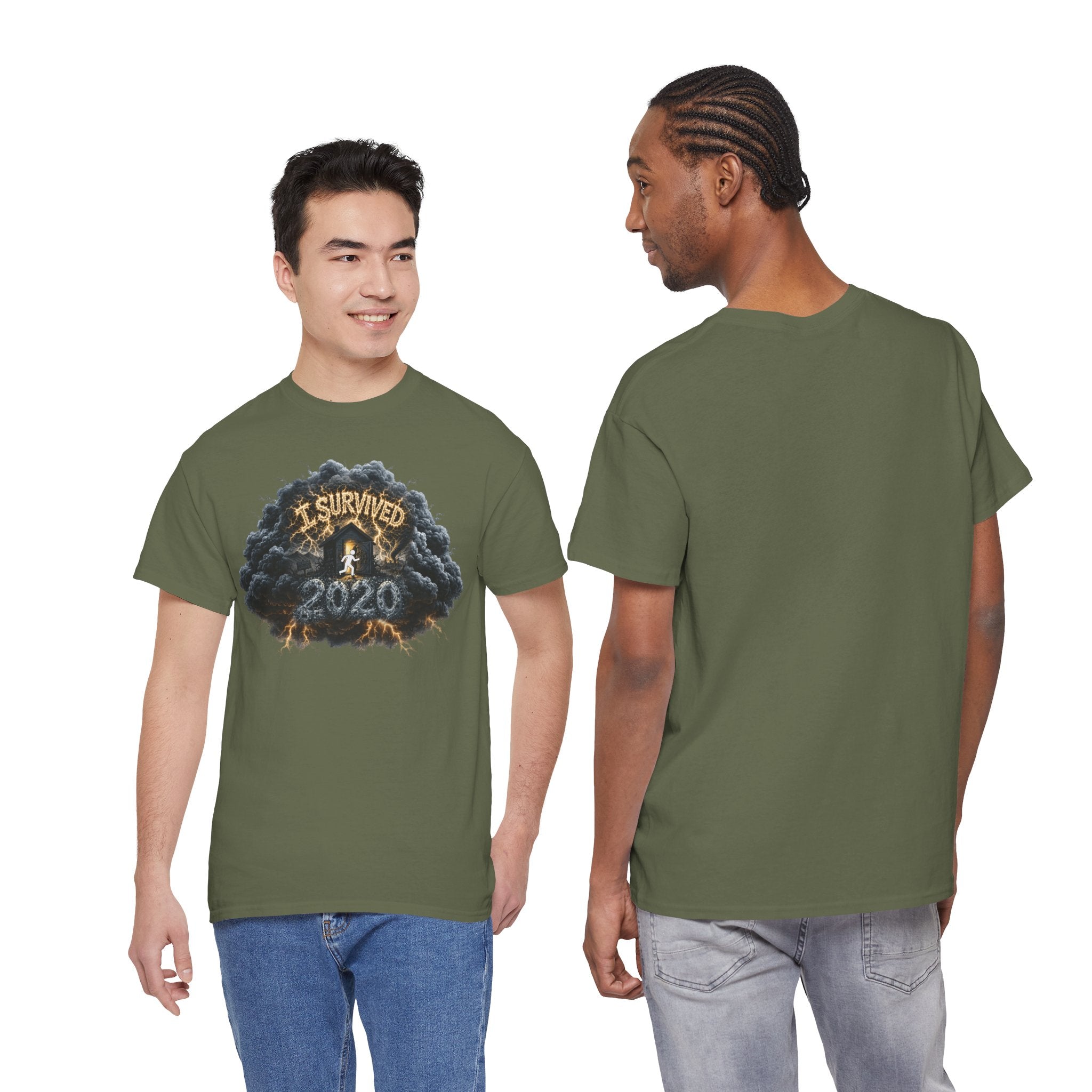 I Survived 2020 — Director's Cut Original Design Teaser Tee | Season 1 Premiere Drop Unisex Heavy Cotton Tee