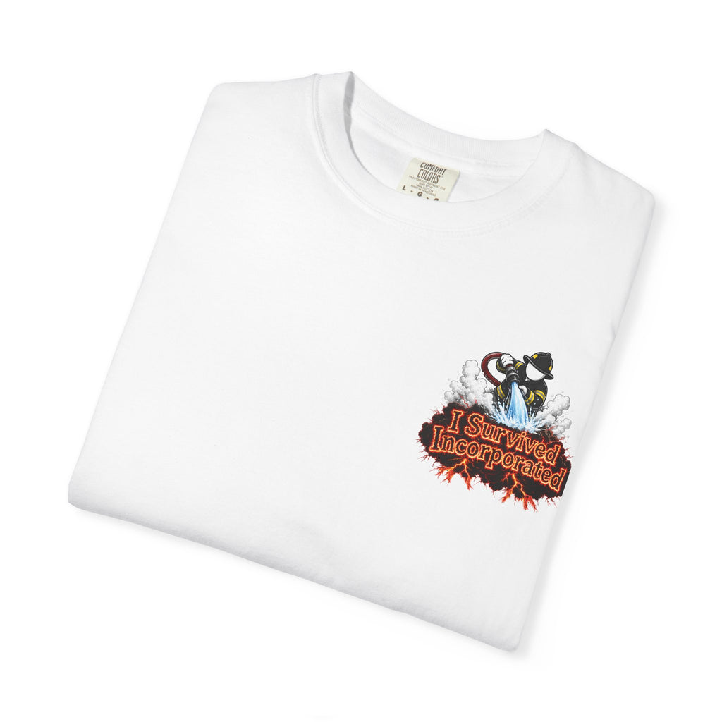 I Survived 2020 — "Please Stand By" Test Pattern Tee Wildfire Signal Edition Summer Premiere Unisex Garment-Dyed T-shirt