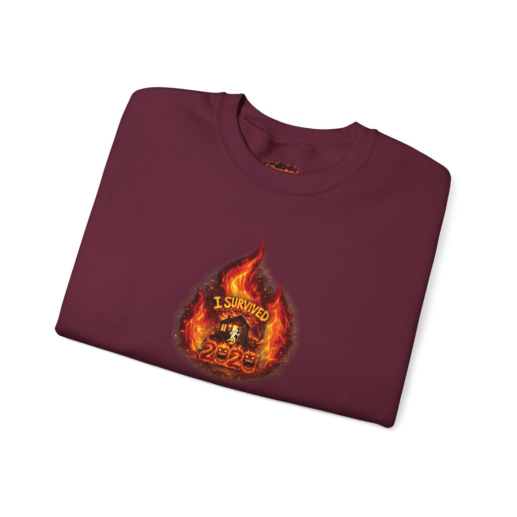 I Survived 2020 — WILDFIRES S2:E2: Director's Cut "The Bobcat Fire" Memorial Unisex Heavy Blend™ Crewneck Sweatshirt