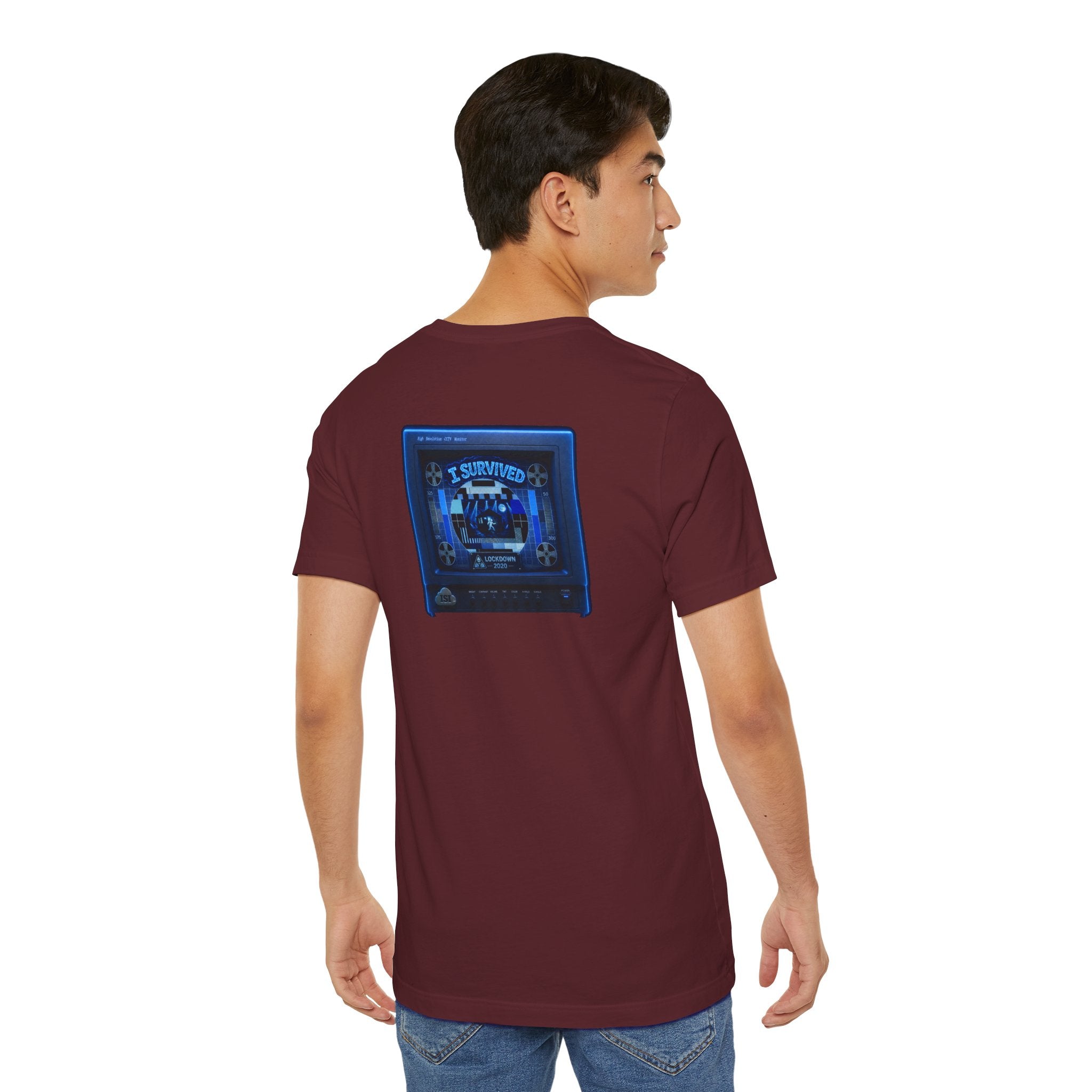 I Survived 2020 — "Please Stand By" Test Pattern Tee Lockdown Summer Exclusive Unisex Jersey Short Sleeve Tee