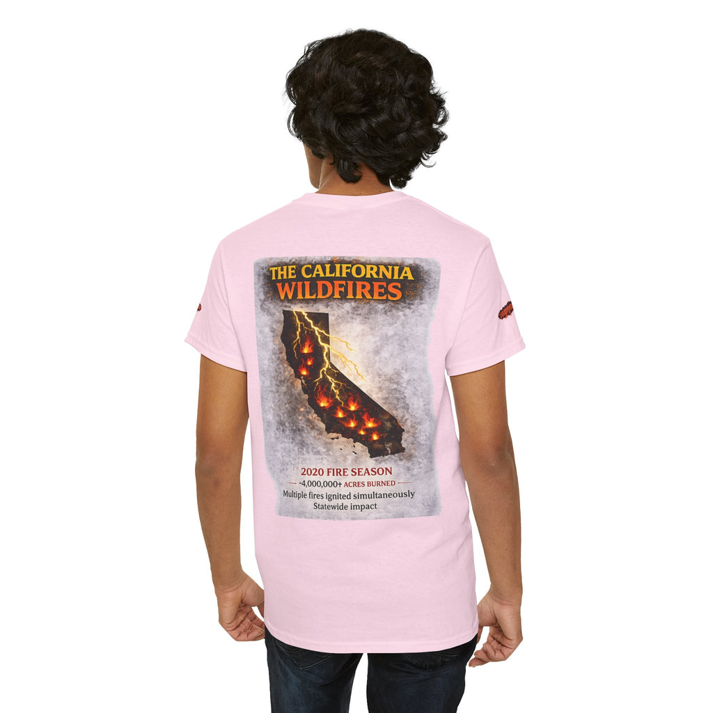 I Survived 2020 — WILDFIRES S2:E3: Special Edition "The California Wildfires" Memorial Unisex Heavy Cotton Tee