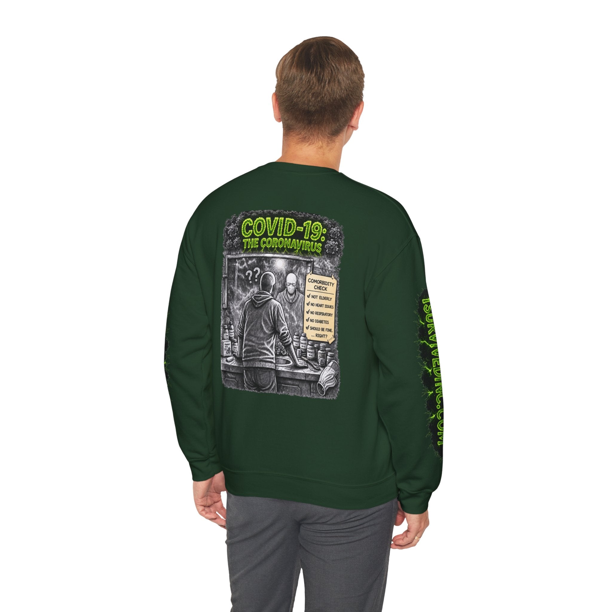 I Survived 2020 — S1:E1 "COVID-19: The Coronavirus" | Pandemic Edition Unisex Heavy Blend™ Crewneck Sweatshirt