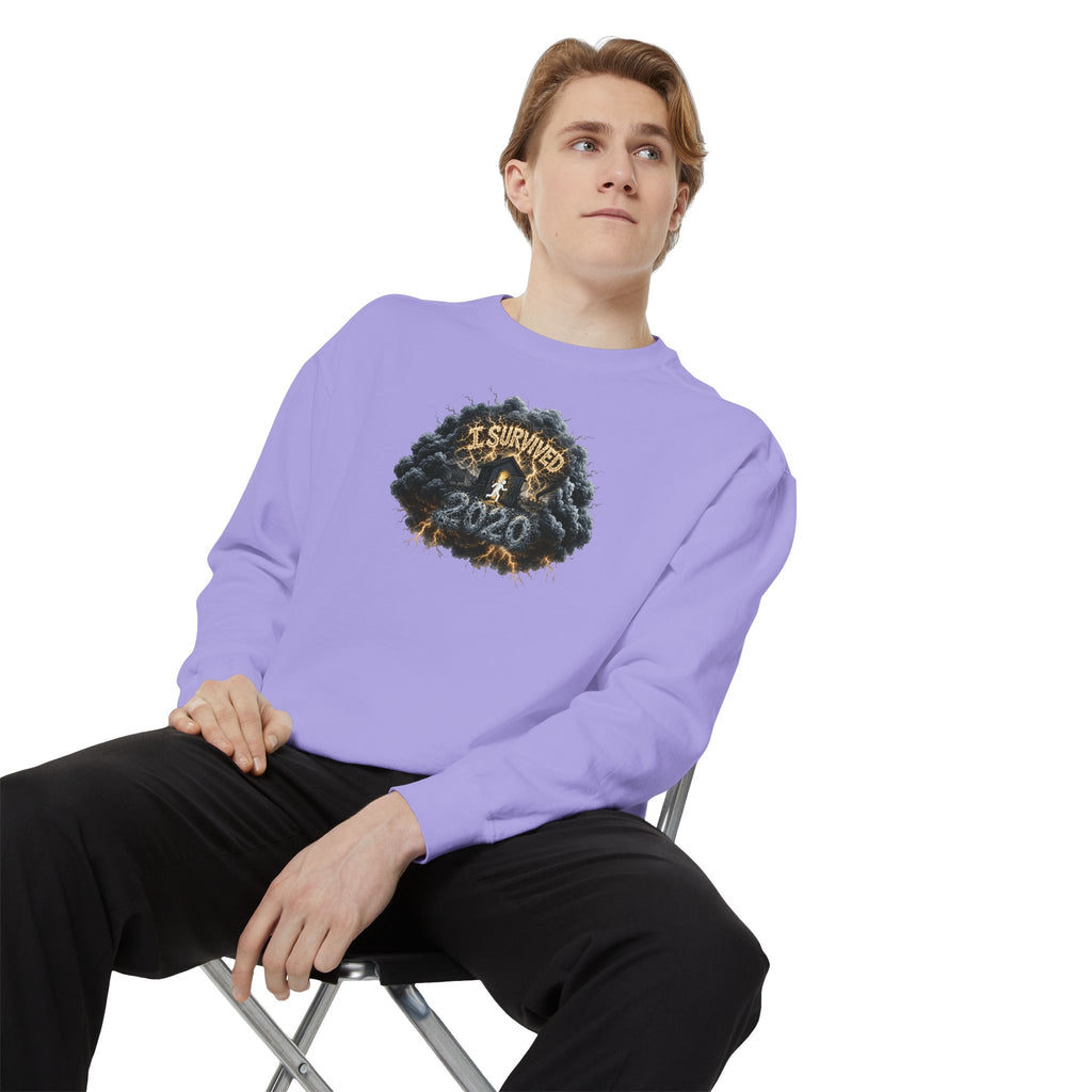 I Survived 2020 — Original PILOT Design: Director's Cut Unisex Garment-Dyed Sweatshirt