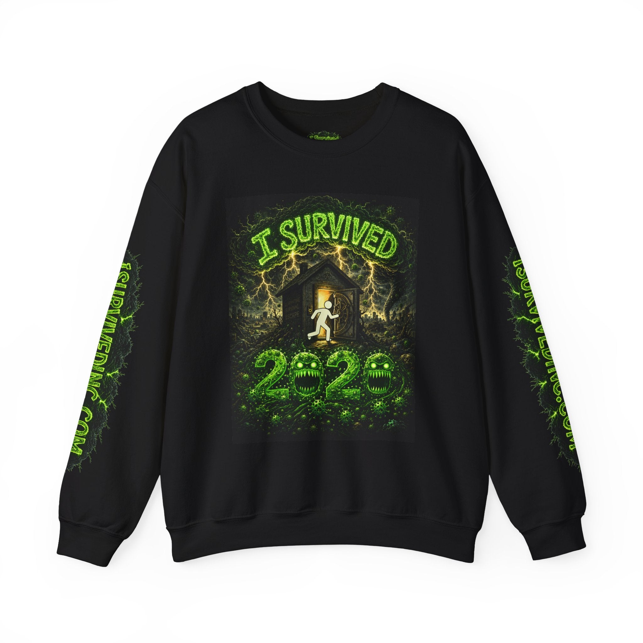 I Survived 2020 — S1:E2 "The Coming of COVID" | Pandemic Edition Unisex Heavy Blend™ Crewneck Sweatshirt