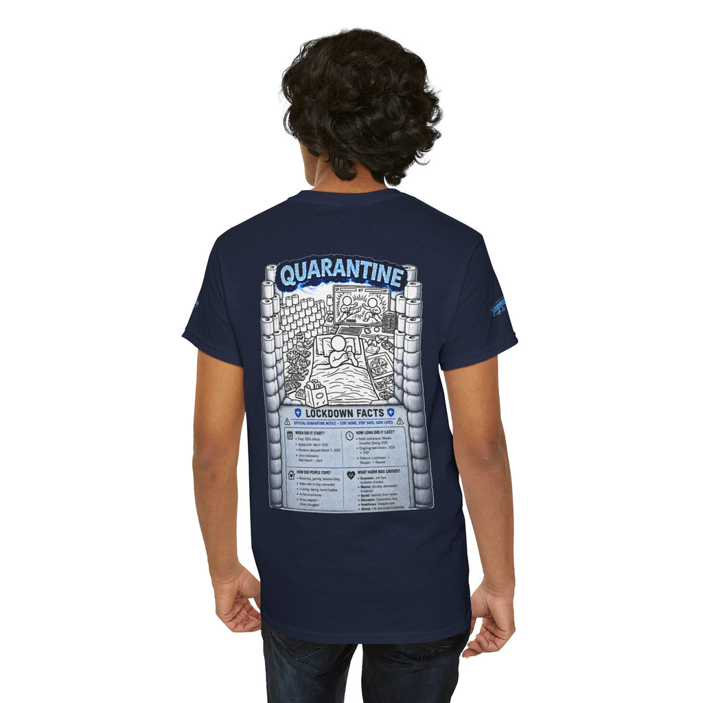 I Survived 2020 — LOCKDOWN S3:E1: Director's Cut Special Edition "Quarantine" Unisex Heavy Cotton Tee