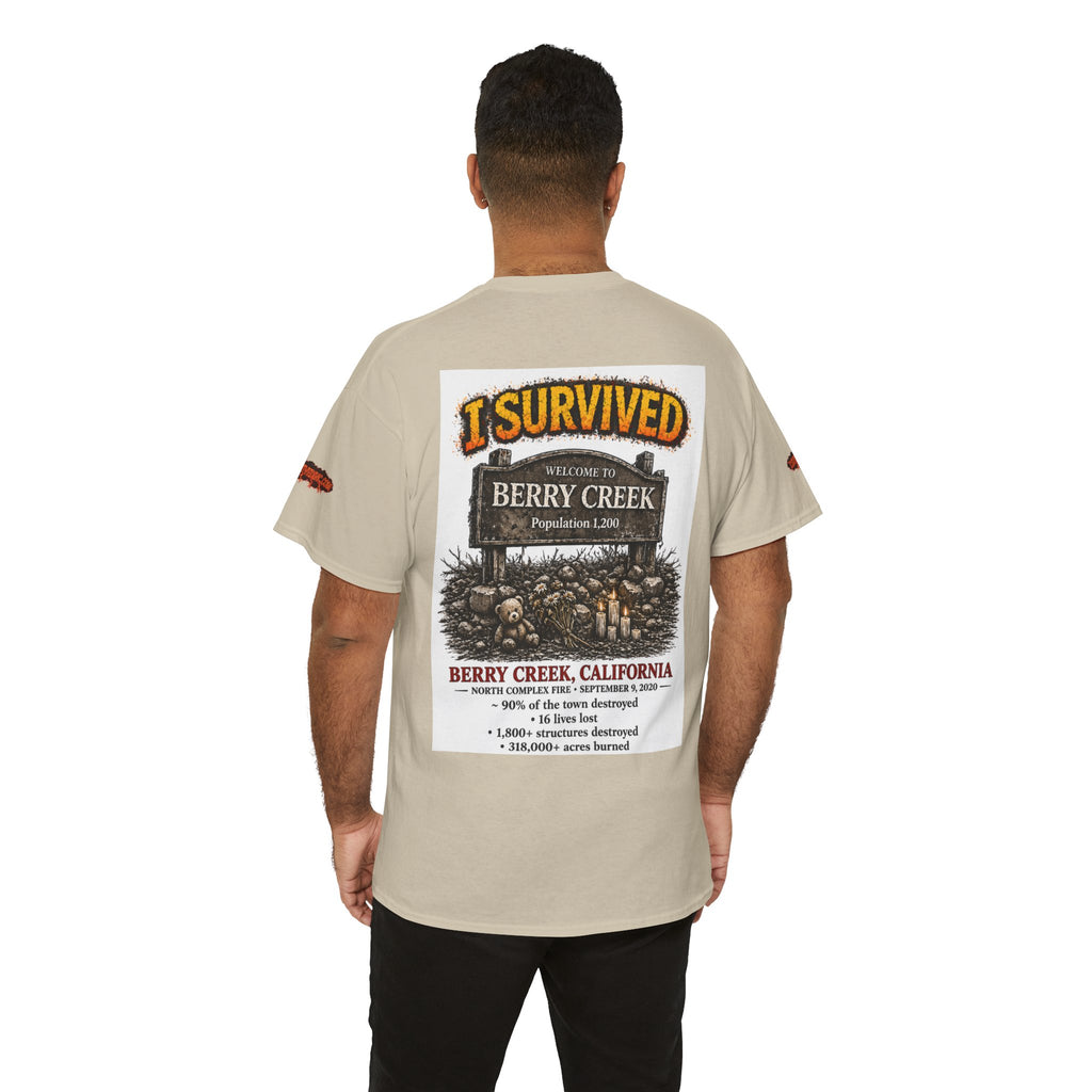 I Survived 2020 — S2:E1 "Berry Creek" | Wildfire Edition Memorial Unisex Heavy Cotton Tee (SPECIAL EDITION)