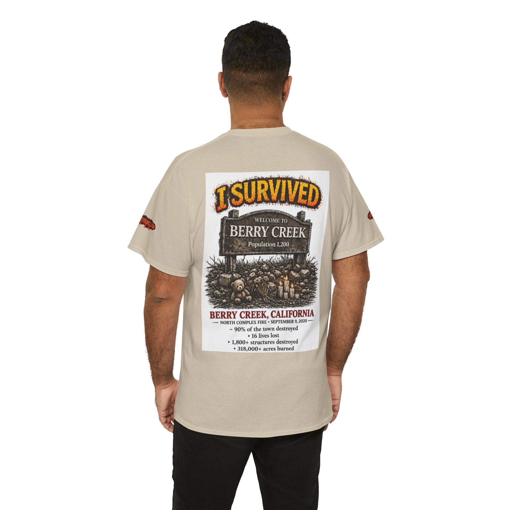I Survived 2020 — S2:E1 "Berry Creek" | Wildfire Edition Memorial Unisex Heavy Cotton Tee (SPECIAL EDITION)