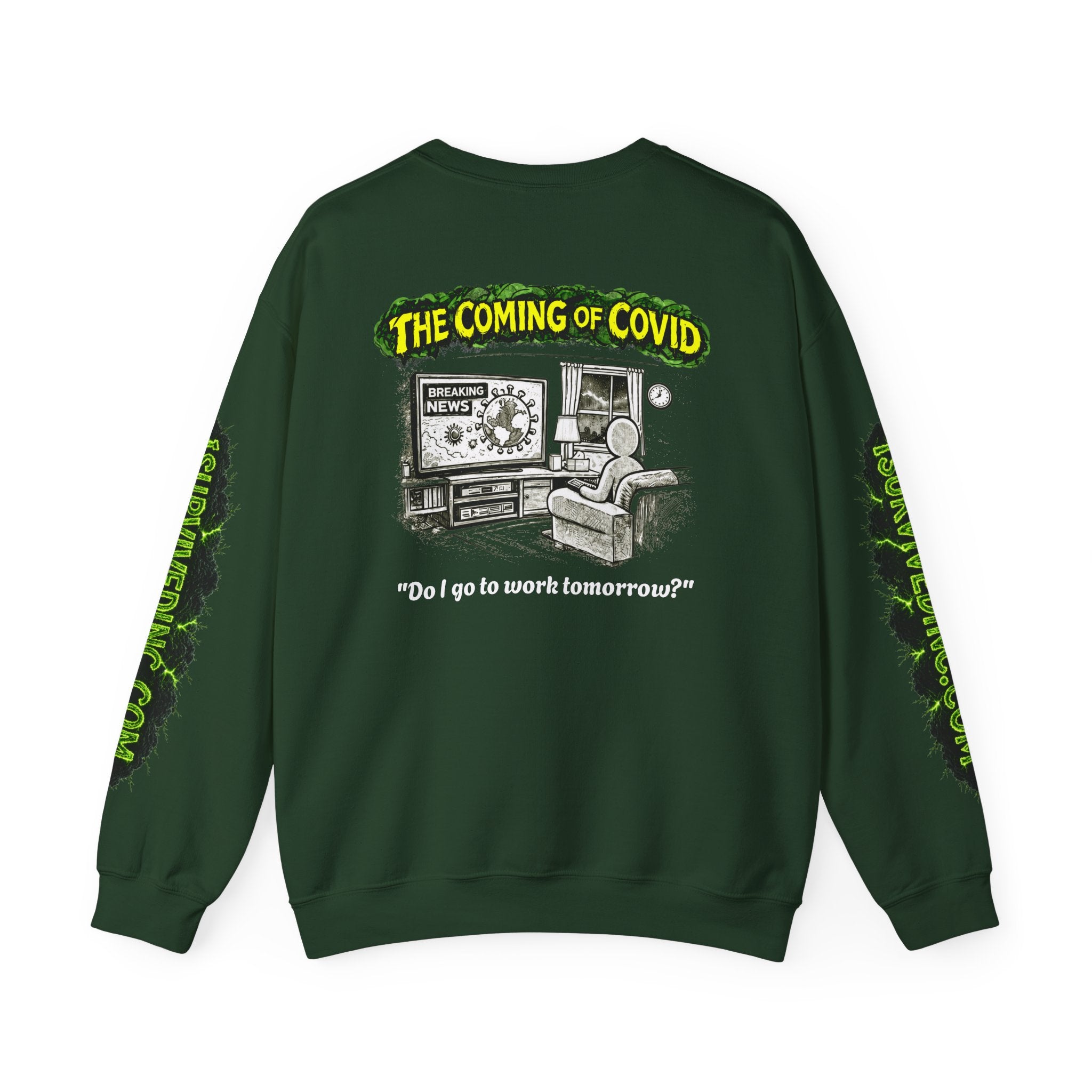I Survived 2020 — PANDEMIC S1:E2: "The Coming of COVID" Unisex Heavy Blend™ Crewneck Sweatshirt