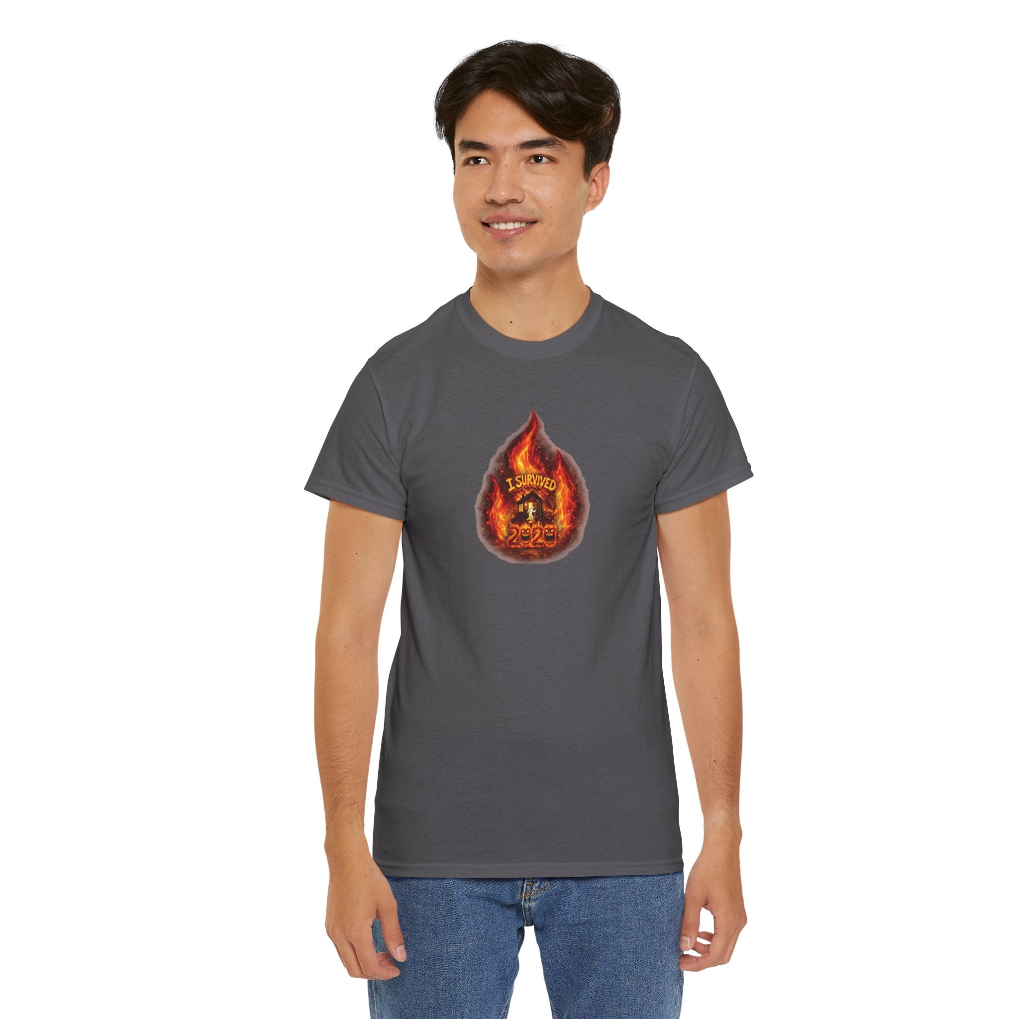 I Survived 2020 — WILDFIRES S2:E1: Director's Cut "Berry Creek" Memorial Unisex Heavy Cotton Tee