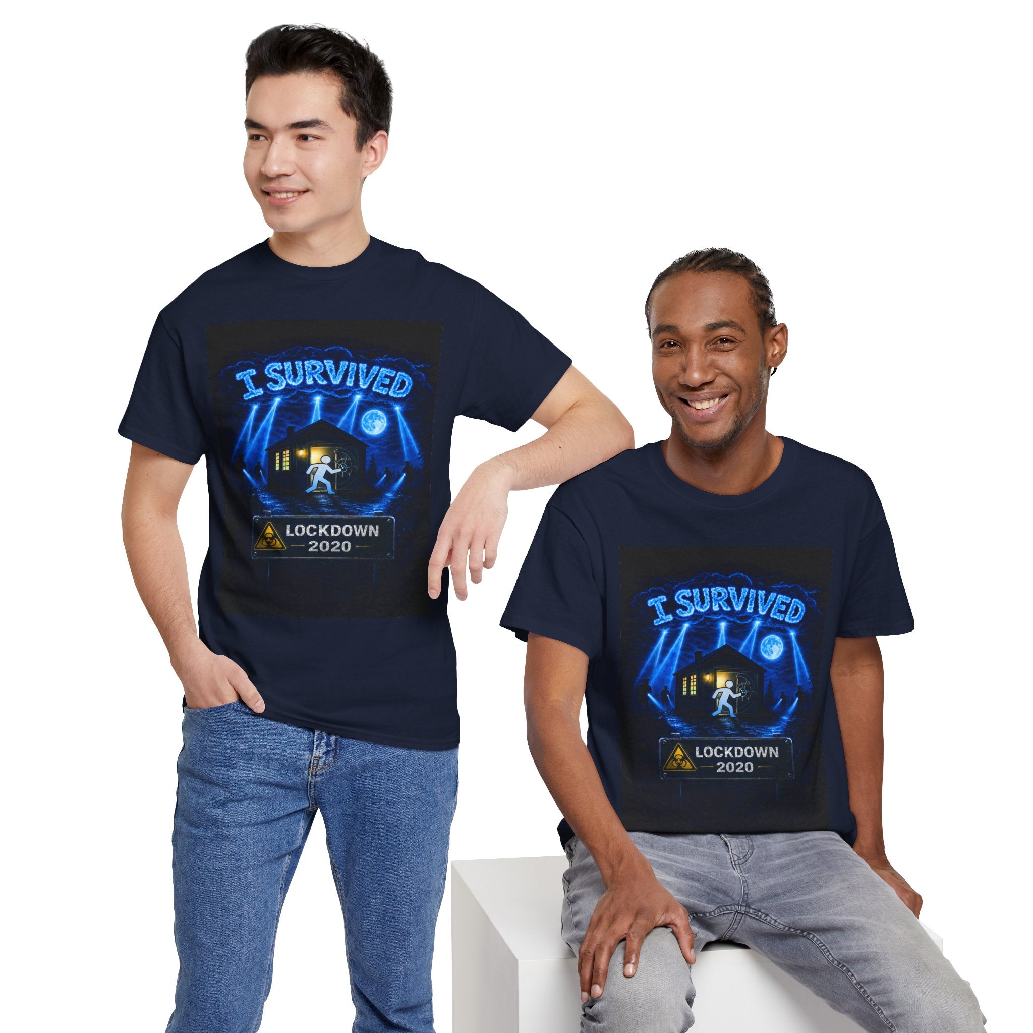 I Survived 2020 — LOCKDOWN S3:E4: "Working From Home" Unisex Heavy Cotton Tee