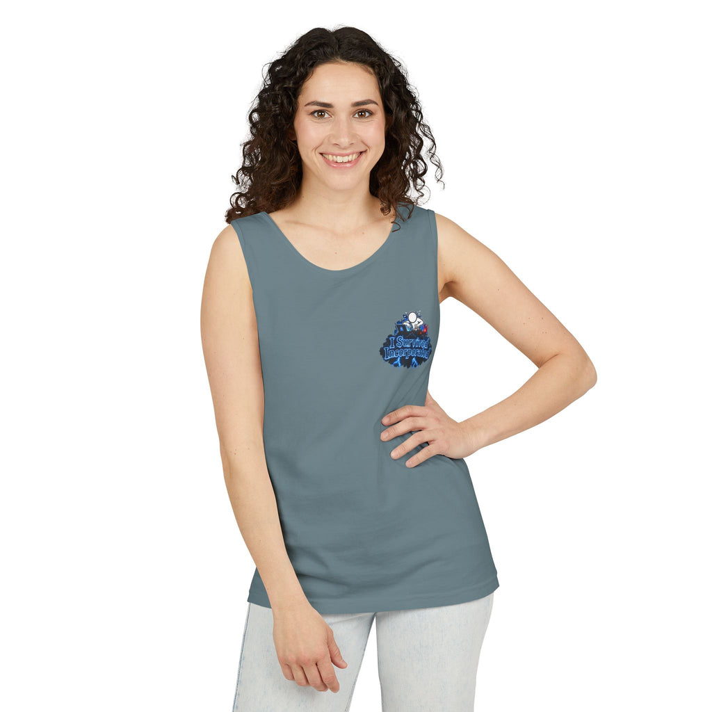 I Survived 2020 — "Please Stand By" Test Pattern Tee Lockdown Special Edition Summer Exclusive Unisex Garment-Dyed Tank Top