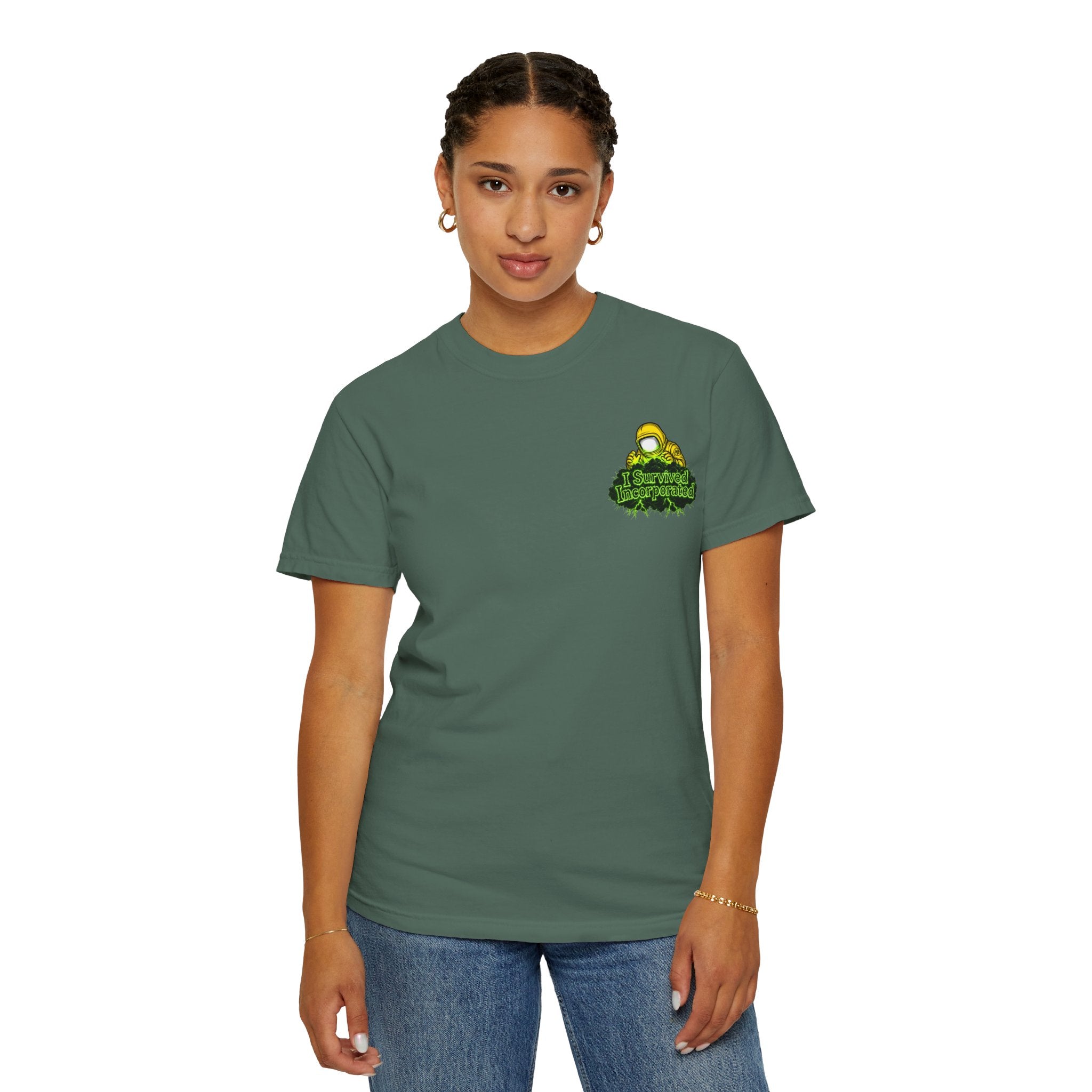 I Survived 2020 — "Please Stand By" Test Pattern Toxic Signal Tee Summer Premiere Unisex Garment-Dyed T-shirt