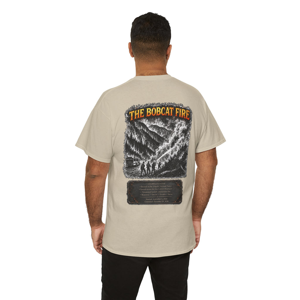 I Survived 2020 — WILDFIRES S2:E2: Director's Cut "The Bobcat Fire" Memorial Unisex Heavy Cotton Tee