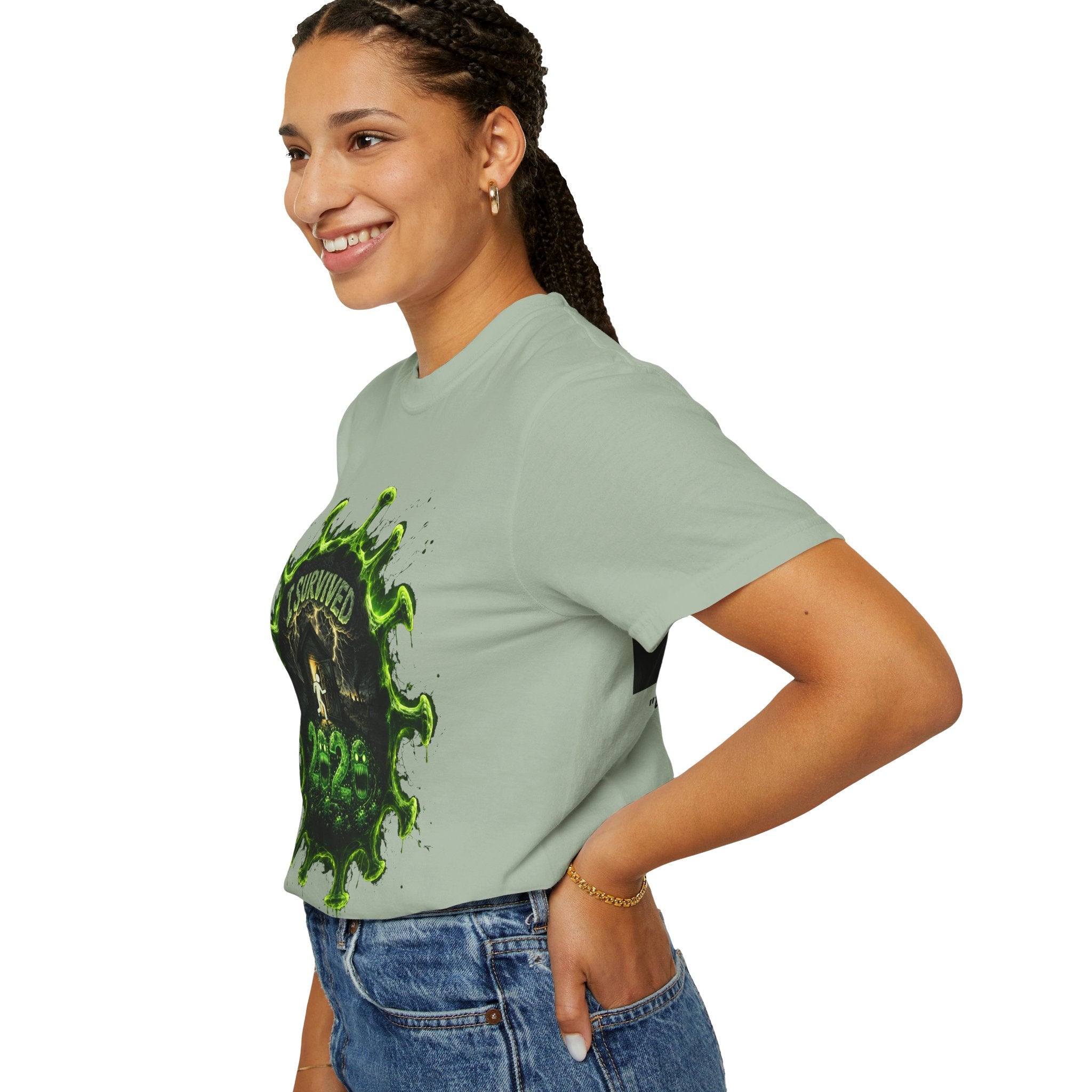 I Survived 2020 — Director's Cut S1:E3 "The Jab!" | Pandemic Edition Unisex Garment-Dyed T-shirt