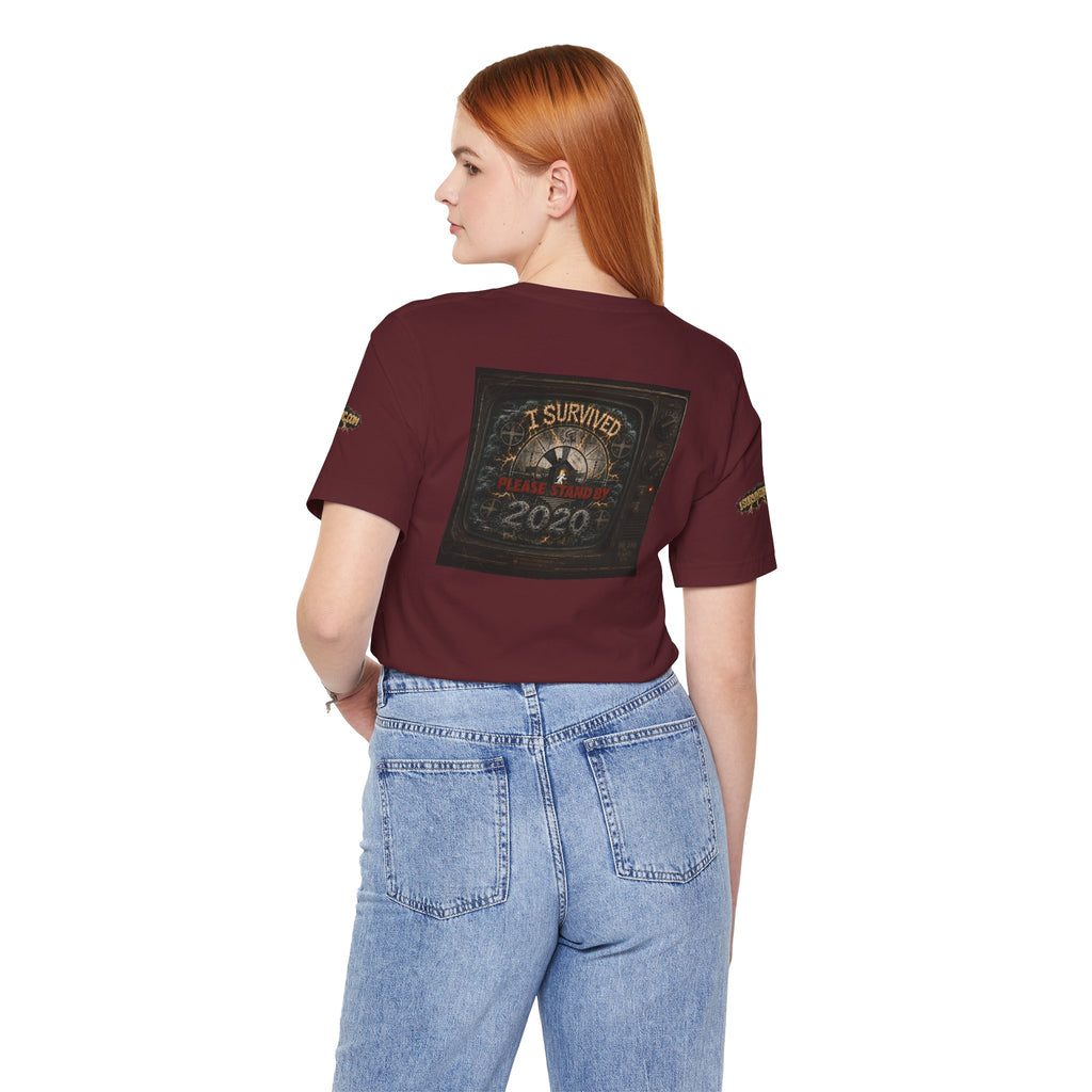 I Survived 2020 — "Please Stand By" Test Pattern Tee Special Edition Summer Premier Unisex Jersey Short Sleeve Tee