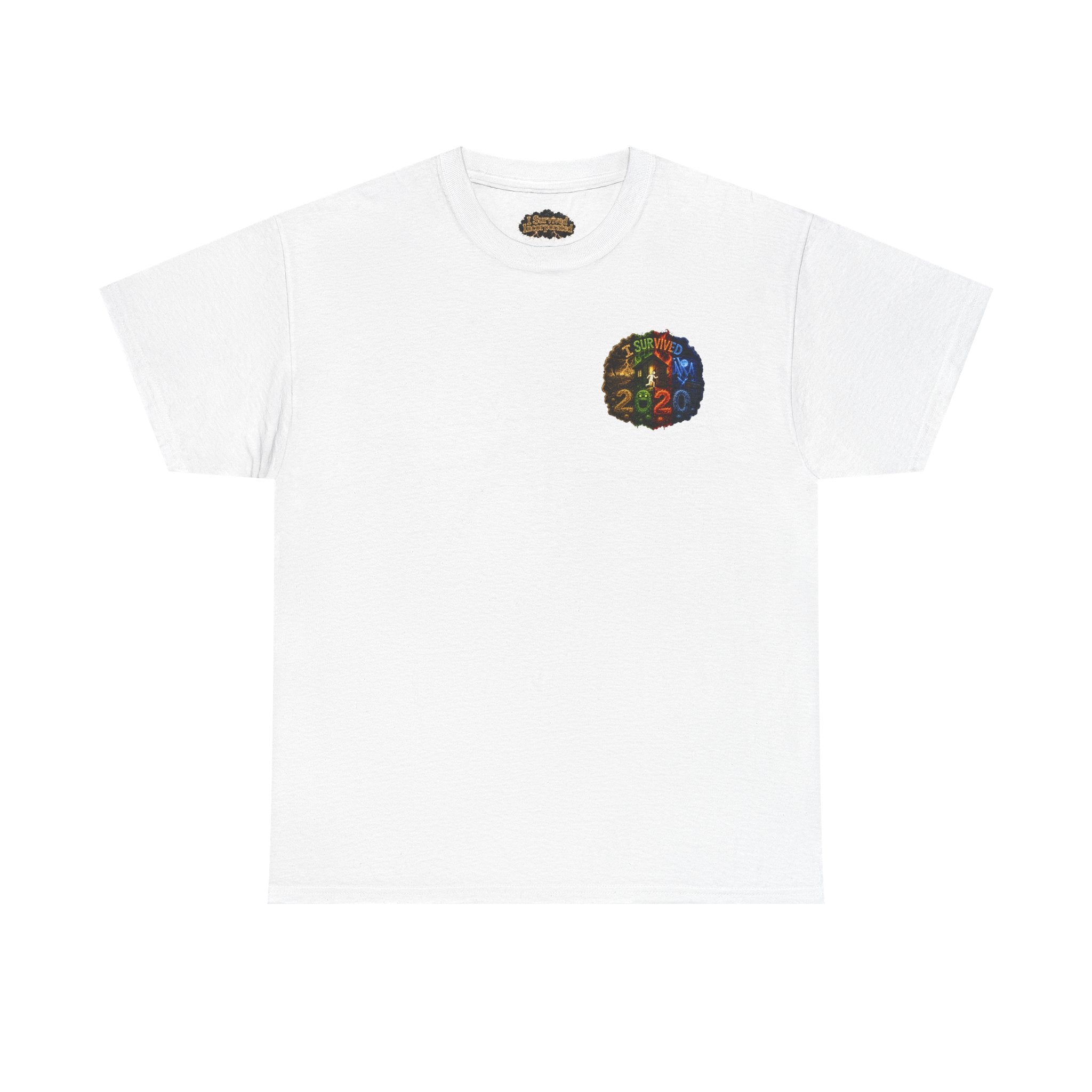 I Survived 2020 — "No Signal" Test Pattern Tee Alien Broadcast Finale Summer Premiere Unisex Heavy Cotton Tee