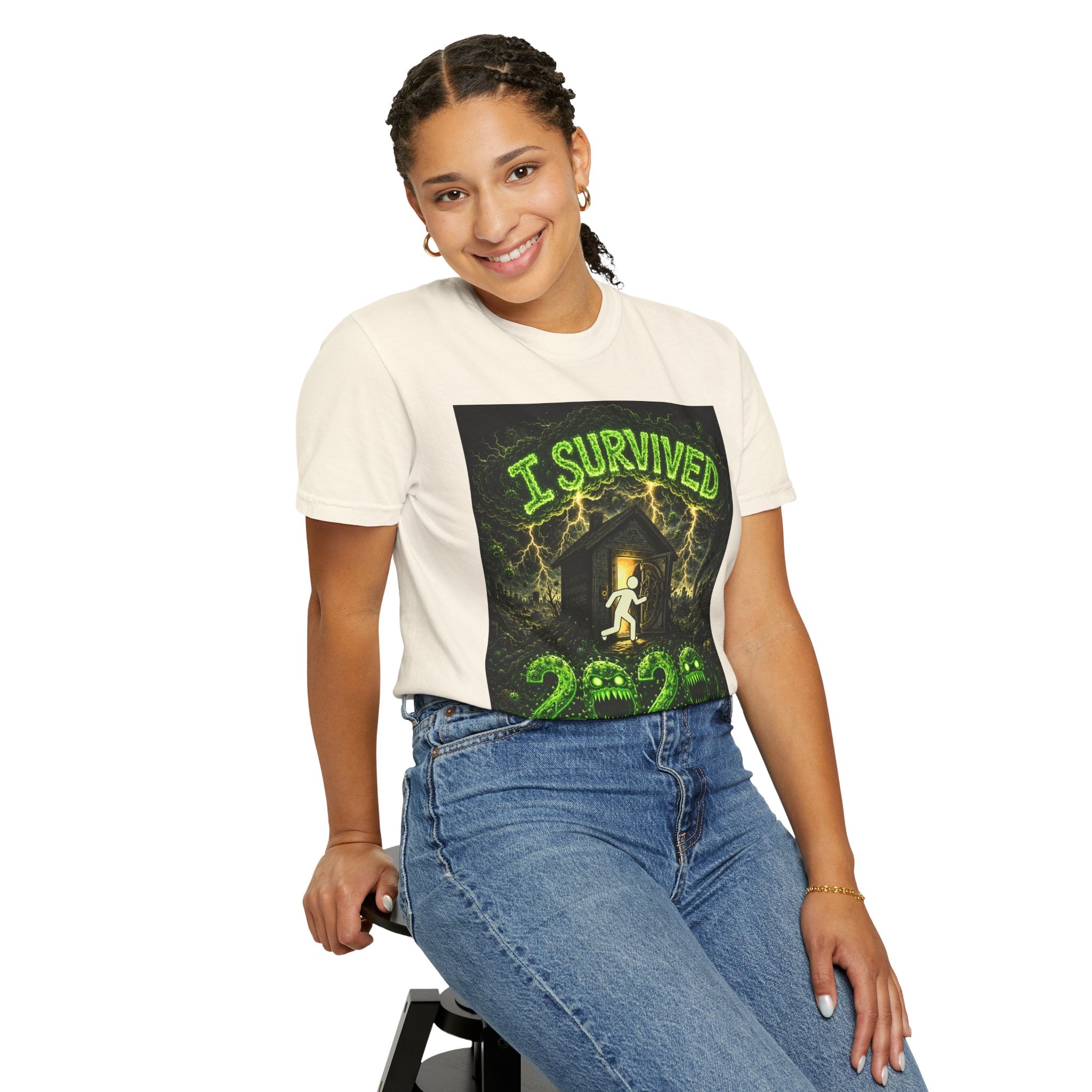 I Survived 2020 — S1:E1 "COVID-19: The Coronavirus" | Pandemic Edition Unisex Garment-Dyed T-shirt