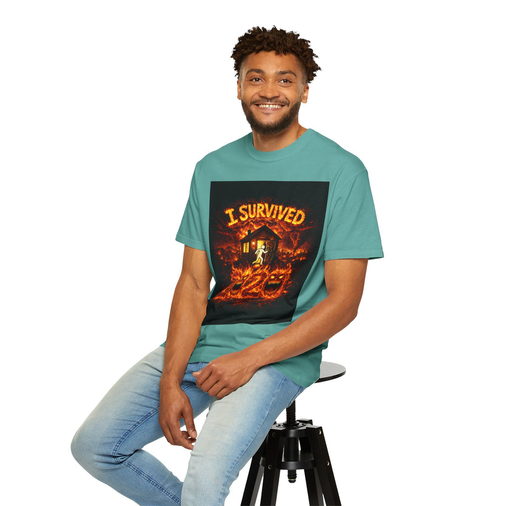 I Survived 2020 — S2:E4 "Western U.S. Wildfire Season" | Mid-Season Finale Pt. 1 | Wildfire Edition Memorial Unisex Garment-Dyed T-shirt
