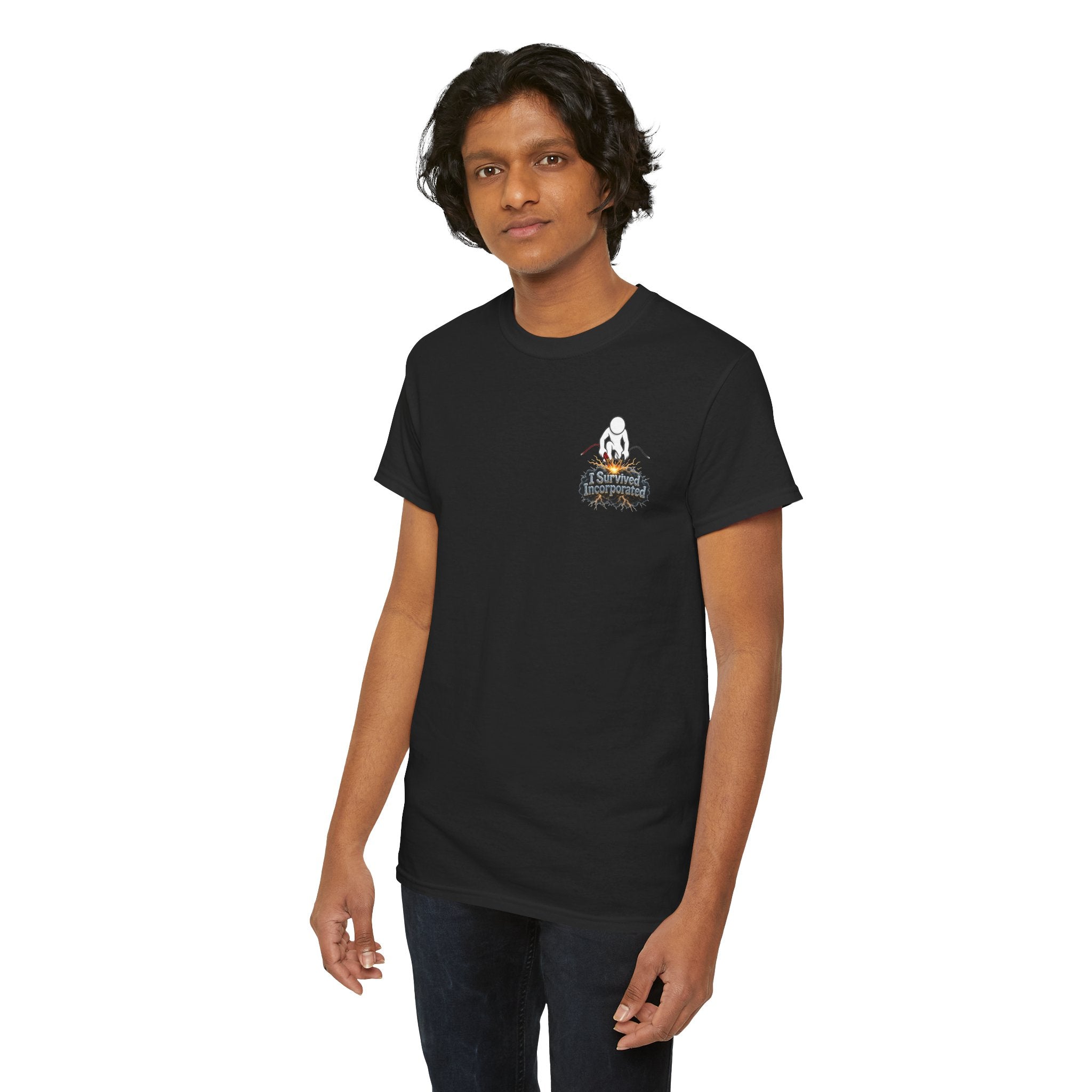 I Survived 2020 — "Please Stand By" Test Pattern Tee Summer Premier Unisex Heavy Cotton Tee