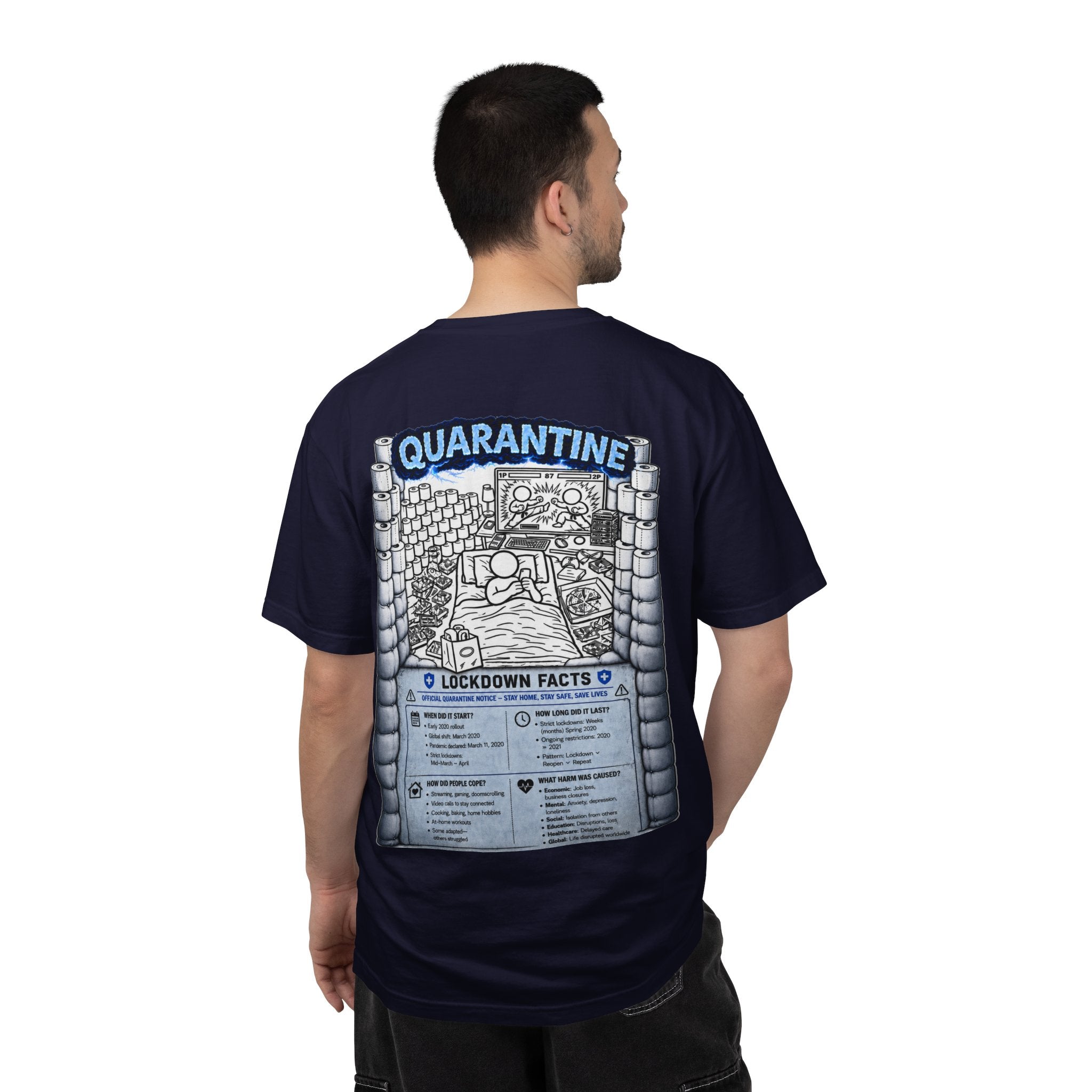 I Survived 2020 —  LOCKDOWN S3:E1: Director's Cut "Quarantine" Unisex Garment-Dyed T-shirt