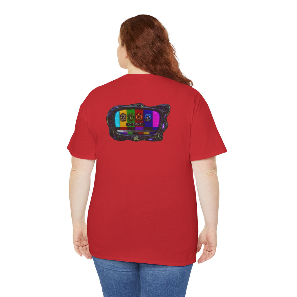 I Survived 2020 — "No Signal" Test Pattern Tee Alien Broadcast Finale Summer Premiere Unisex Heavy Cotton Tee