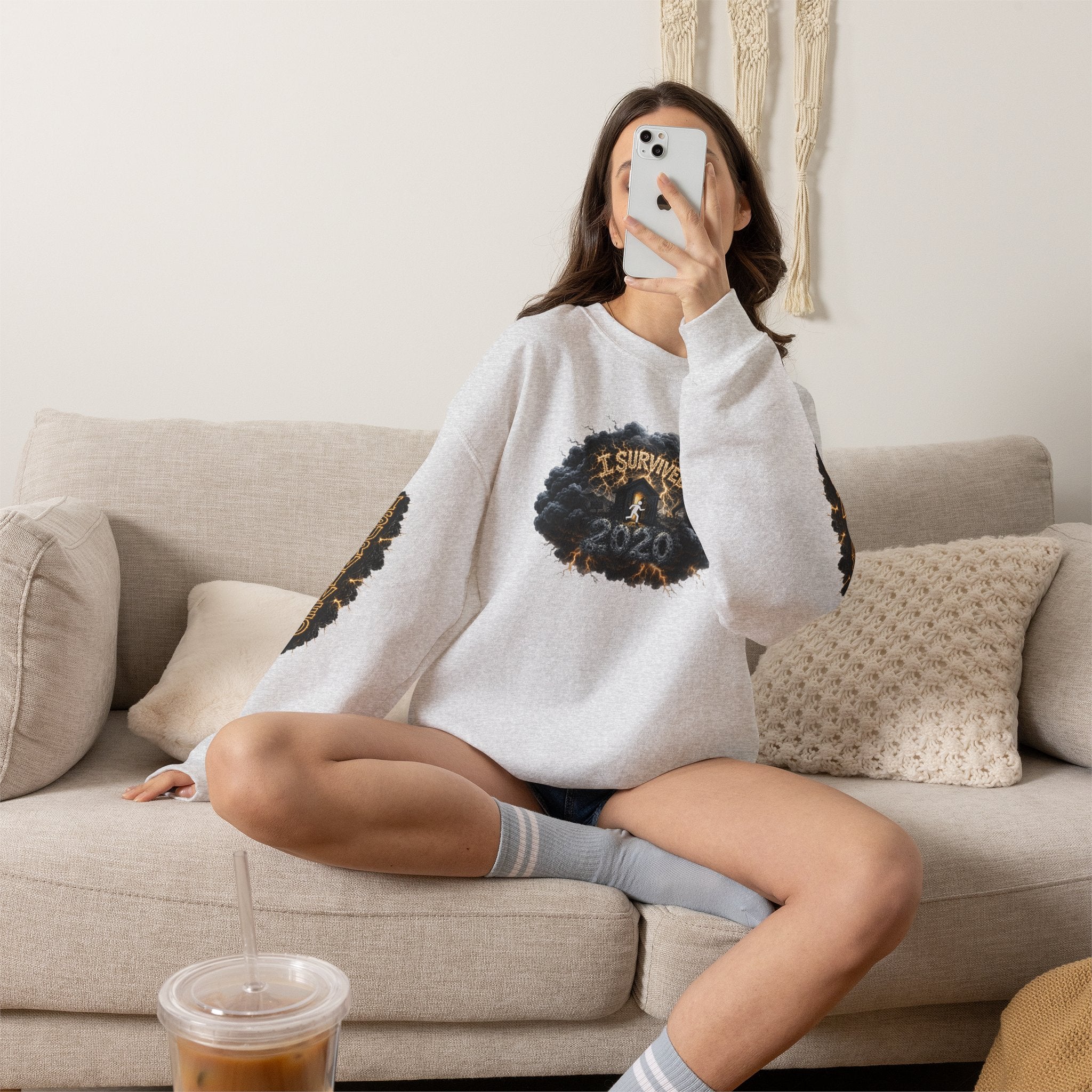 I Survived 2020 — Original PILOT Design: Director's Cut Special Edition Unisex Heavy Blend™ Crewneck Sweatshirt