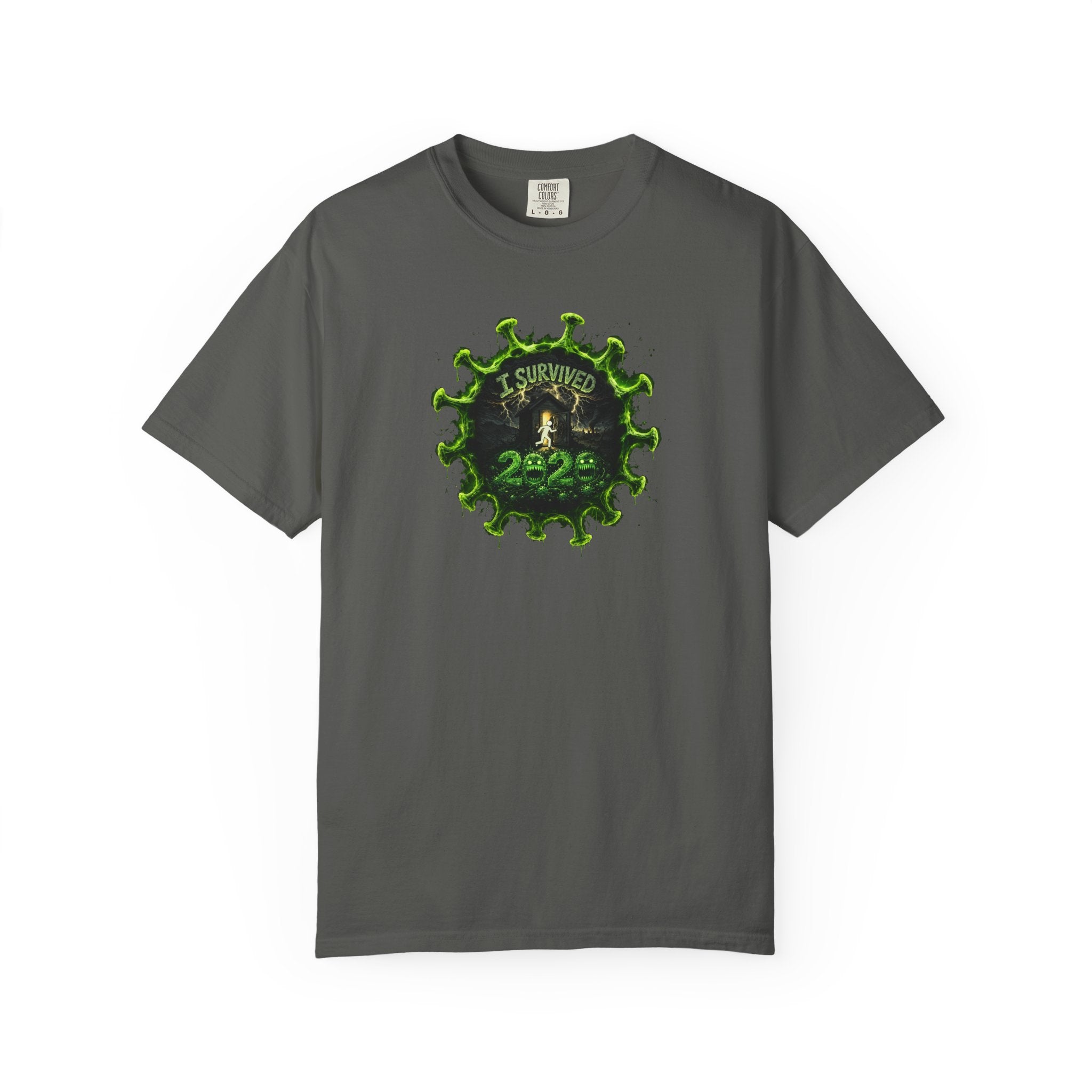 I Survived 2020 —  PANDEMIC S1:E1: Director's Cut "COVID-19: The Coronavirus" Unisex Garment-Dyed T-shirt