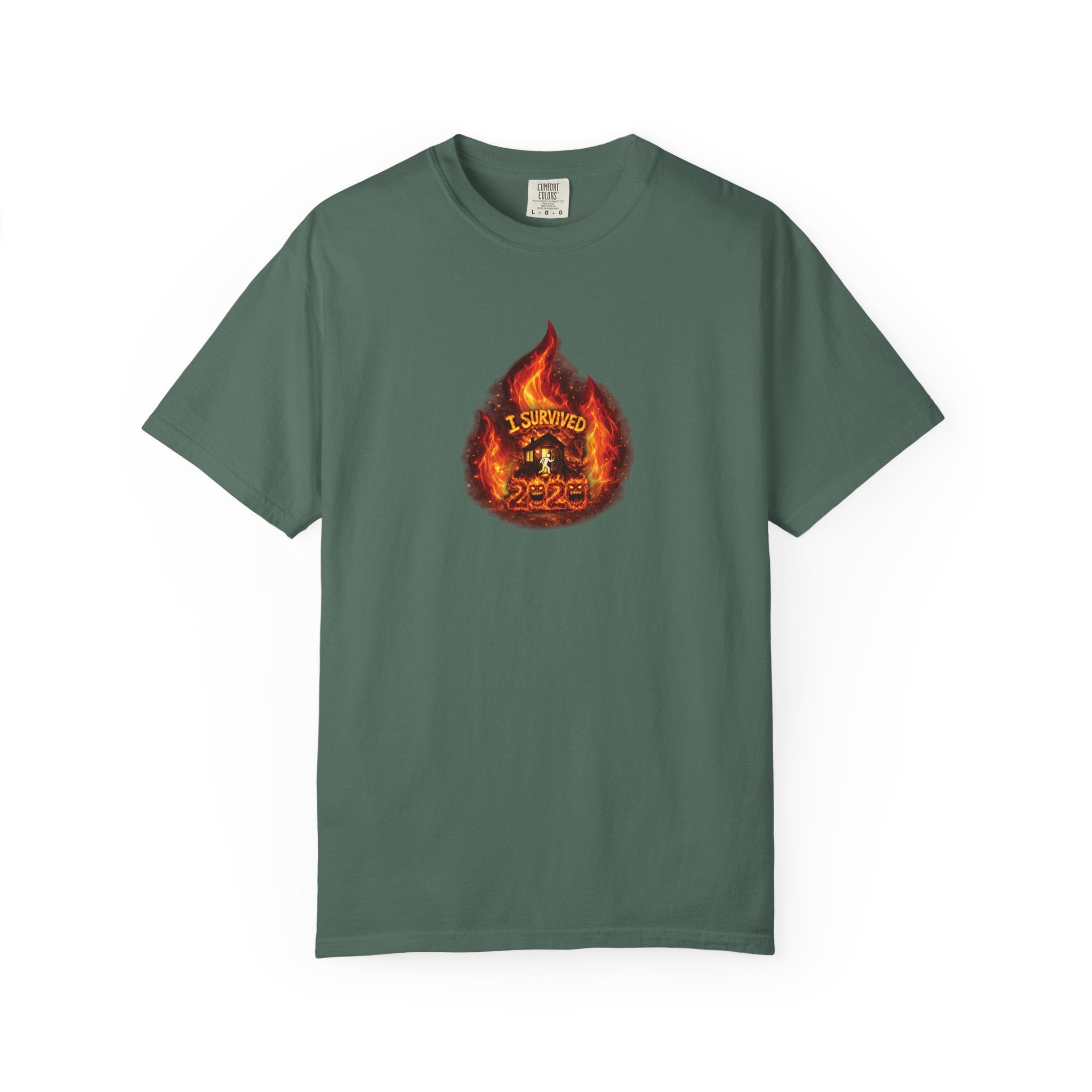 I Survived 2020 — WILDFIRES S2:E4: Director's Cut "Western U.S. Wildfire Season" Memorial Unisex Garment-Dyed T-shirt