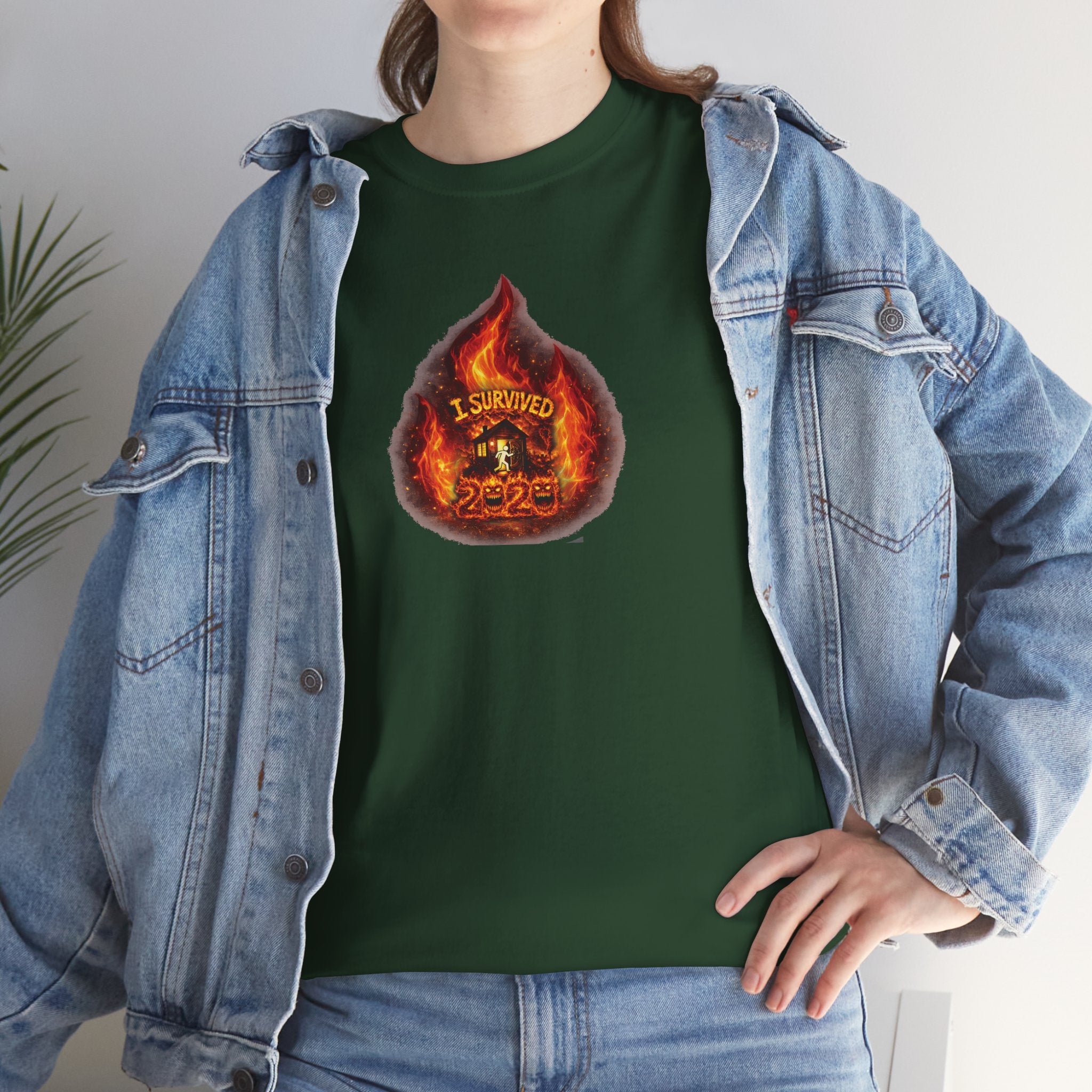 I Survived 2020 — WILDFIRES S2:E3: Director's Cut "The California Wildfires" Memorial Unisex Heavy Cotton Tee