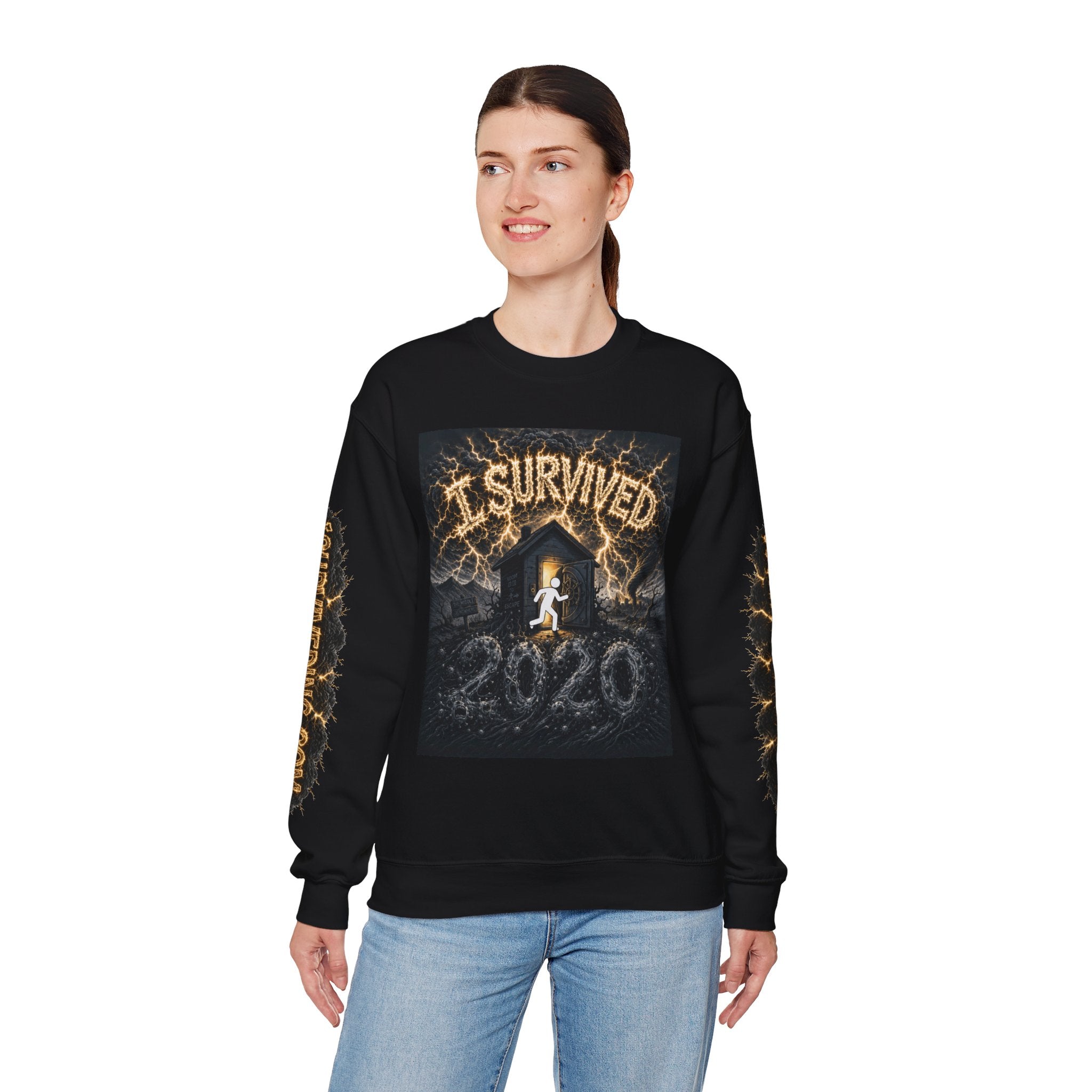 I Survived 2020 — Original PILOT Design: Special Edition Unisex Heavy Blend™ Crewneck Sweatshirt