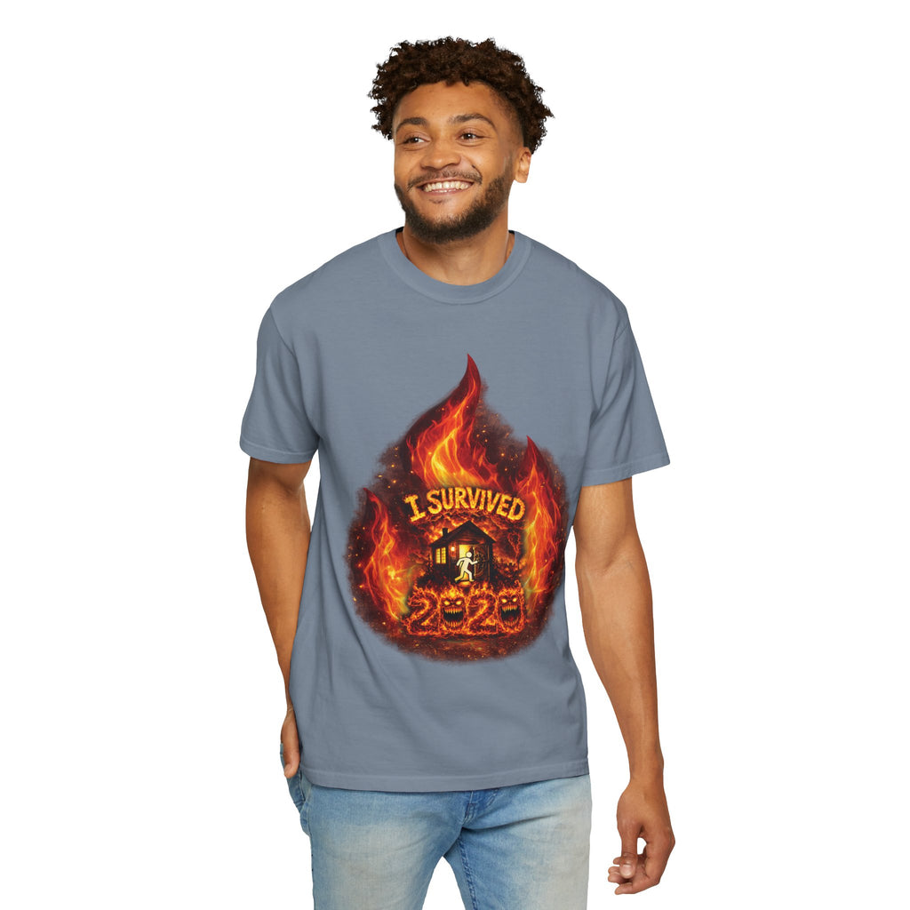 I Survived 2020 — Director's Cut S2:E1 "Berry Creek" | Wildfire Edition Memorial Unisex Garment-Dyed T-shirt