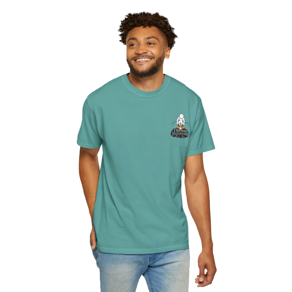 I Survived 2020 — "Please Stand By" Test Pattern Tee Summer Premier Unisex Garment-Dyed T-shirt