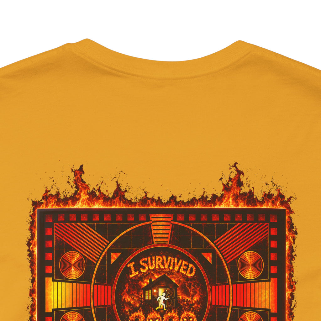 I Survived 2020 — "Please Stand By" Test Pattern Tee Wildfire Signal Edition Summer Premiere Unisex Jersey Short Sleeve Tee