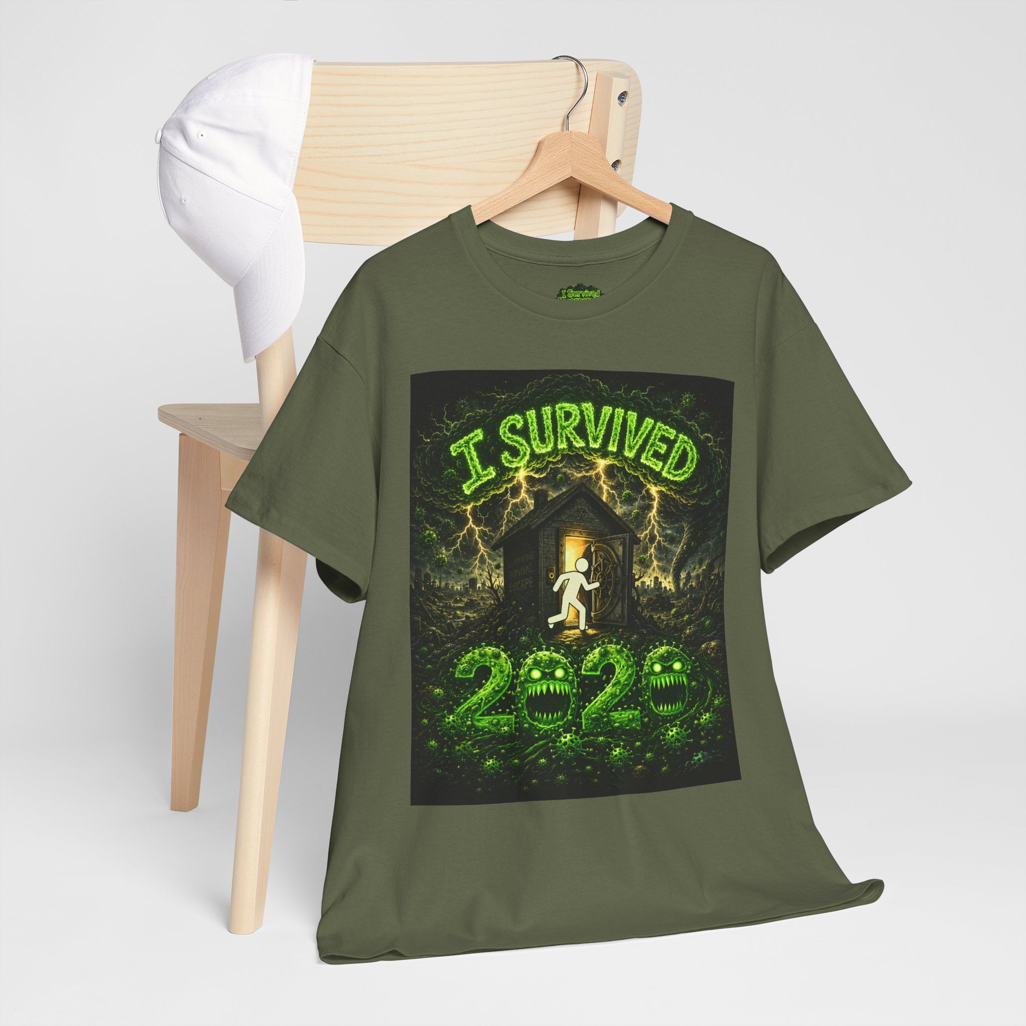 I Survived 2020 — S1:E2 "The Coming of COVID" | Pandemic Edition Unisex Heavy Cotton Tee