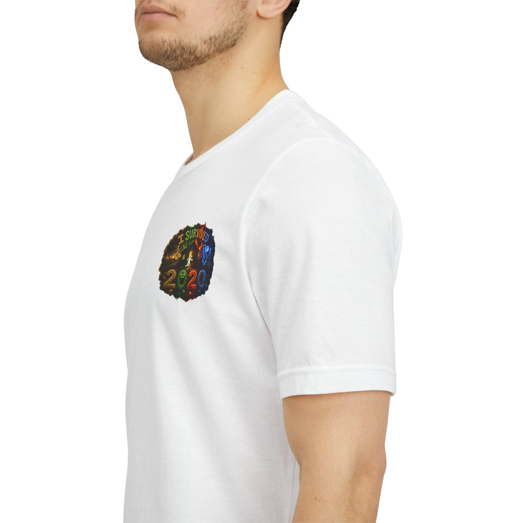 I Survived 2020 — "No Signal" Test Pattern Tee Alien Broadcast Finale Summer Premiere Unisex Jersey Short Sleeve Tee