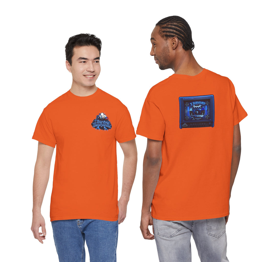 I Survived 2020 — "Please Stand By" Test Pattern Tee Lockdown Surveillance Edition Summer Exclusive Unisex Heavy Cotton Tee