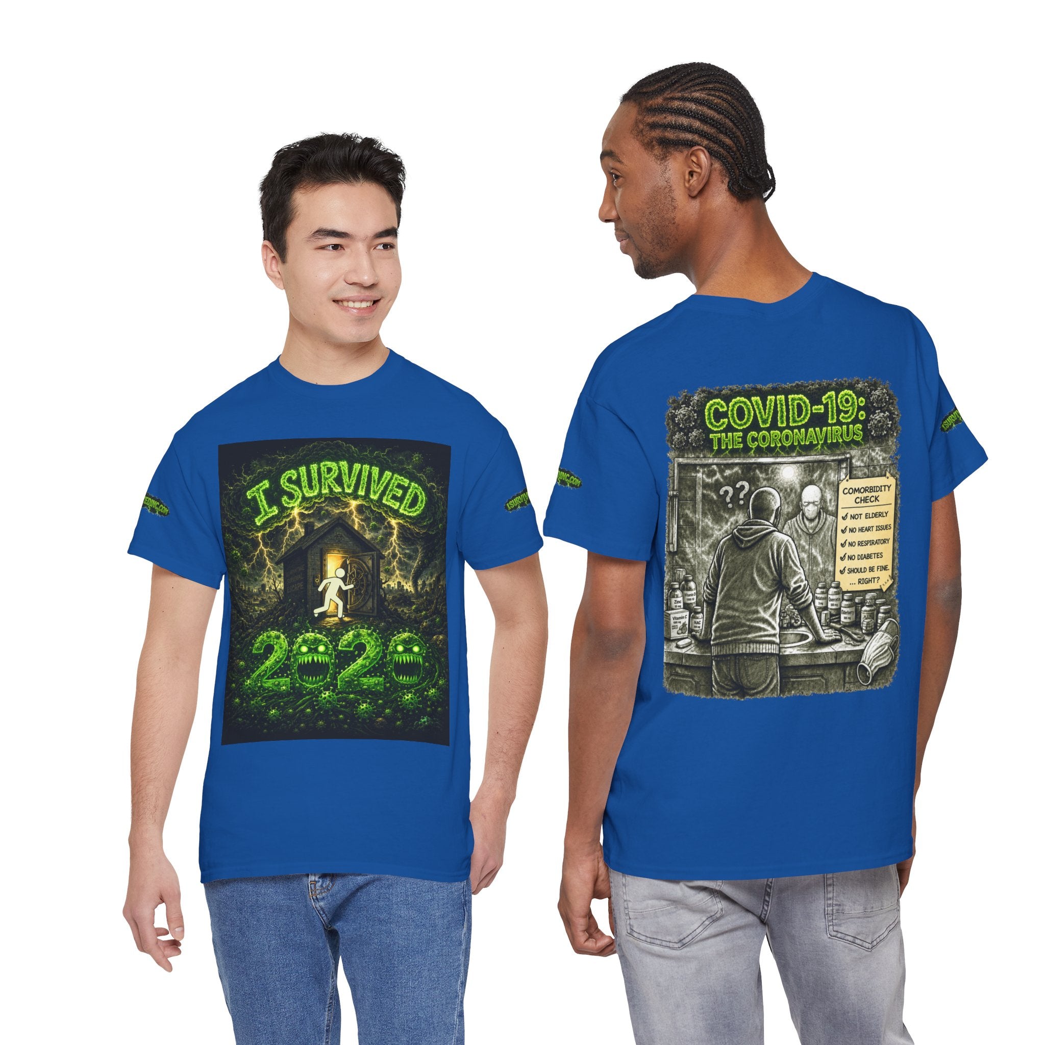 I Survived 2020 — PANDEMIC S1:E1: Special Edition "COVID-19: The Coronavirus" Unisex Heavy Cotton Tee