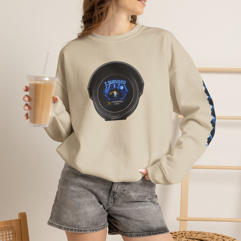 I Survived 2020 — LOCKDOWN S3:E3: Director's Cut Special Edition "Remote Schooling" Unisex Heavy Blend™ Crewneck Sweatshirt