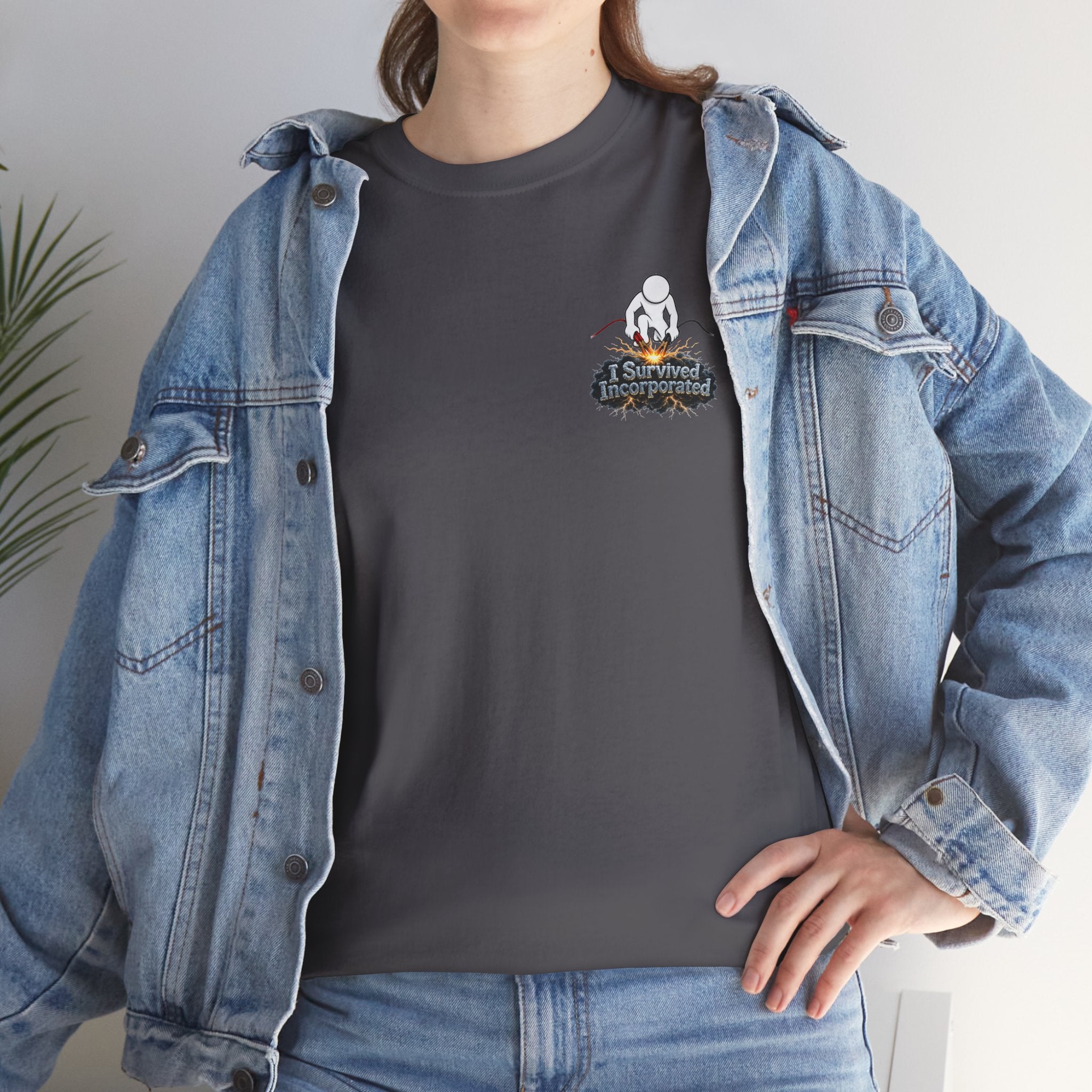 I Survived 2020 — "Please Stand By" Test Pattern Tee Summer Premier Unisex Heavy Cotton Tee