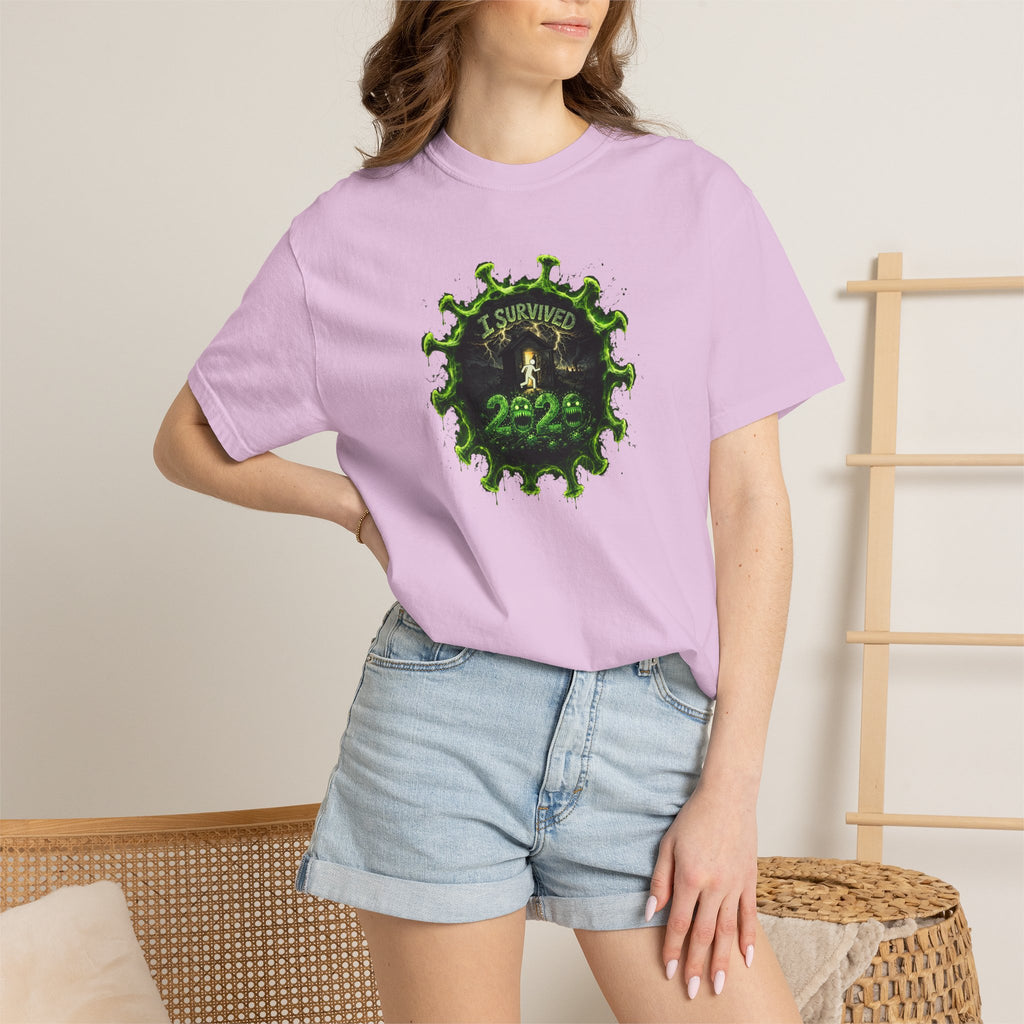 I Survived 2020 —  PANDEMIC S1:E1: Director's Cut "COVID-19: The Coronavirus" Unisex Garment-Dyed T-shirt