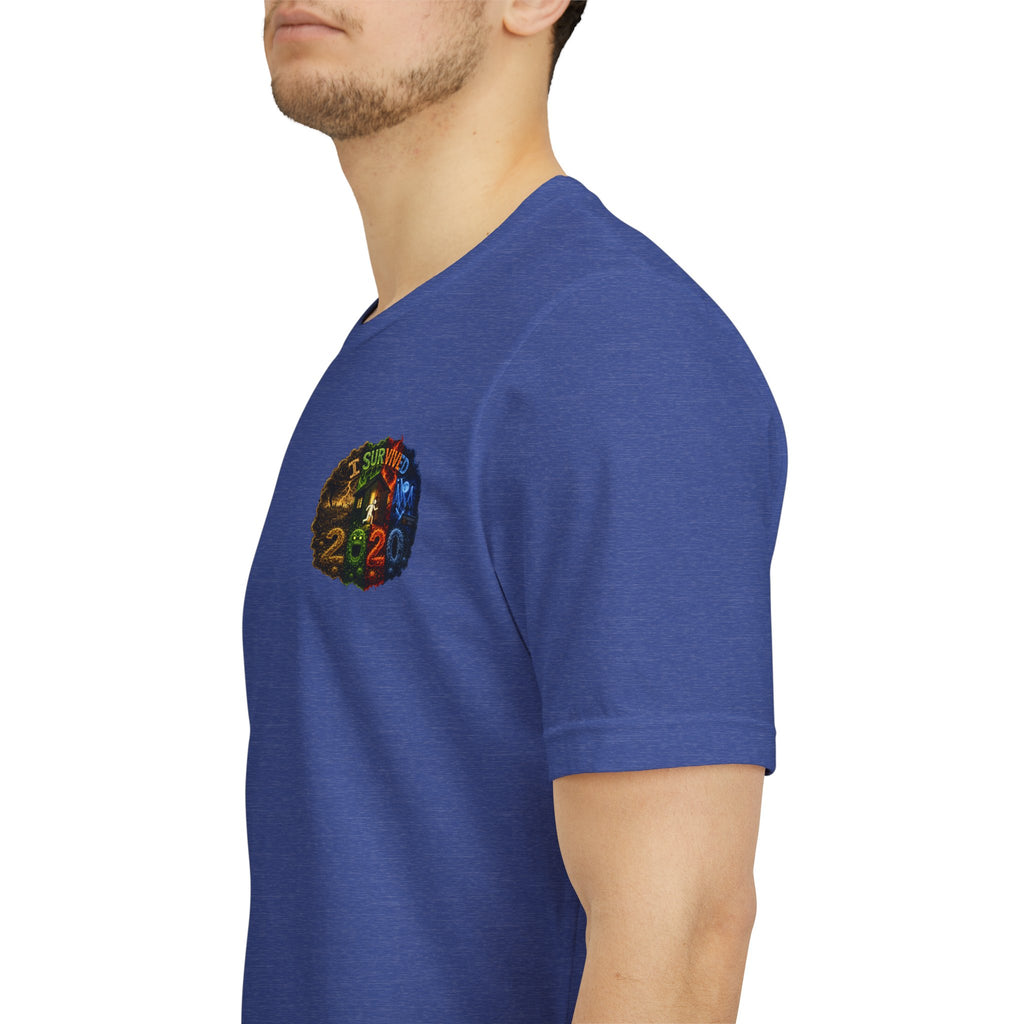 I Survived 2020 — "No Signal" Test Pattern Tee Alien Broadcast Finale Summer Premiere Unisex Jersey Short Sleeve Tee